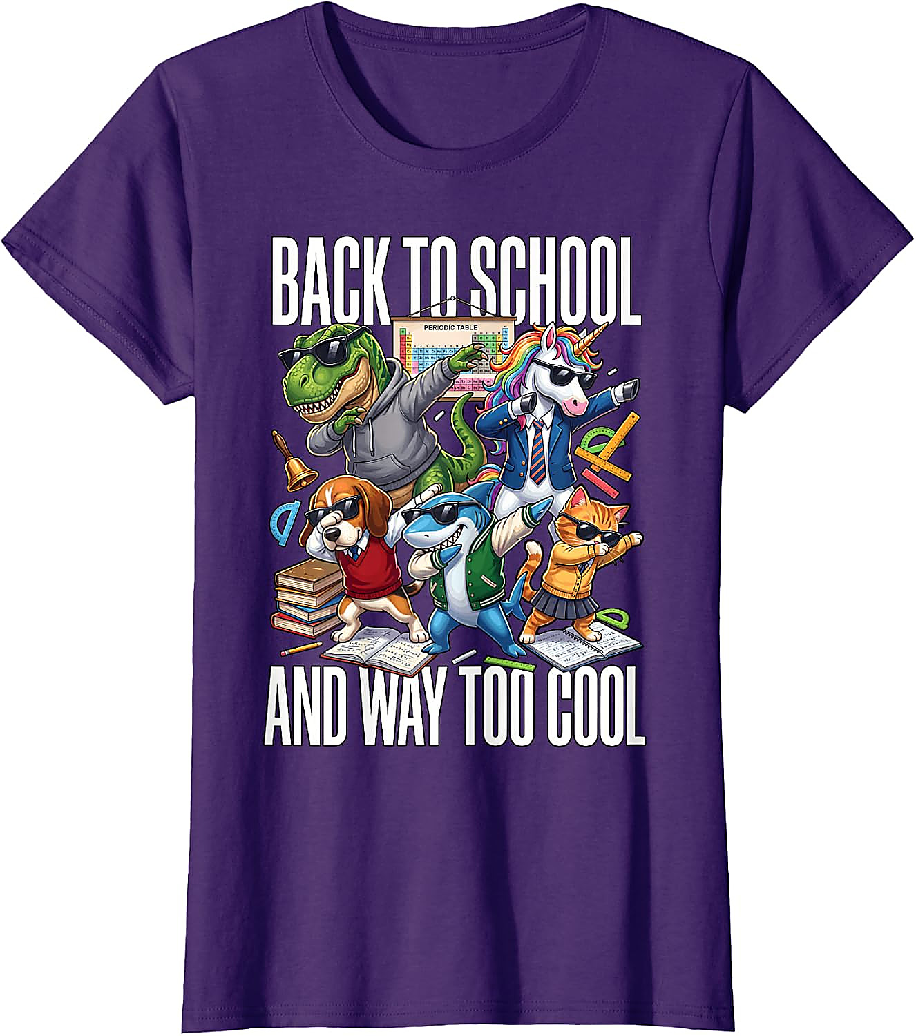 Back to School Too Cool Animal T-Shirt | Funny Graphic Tee