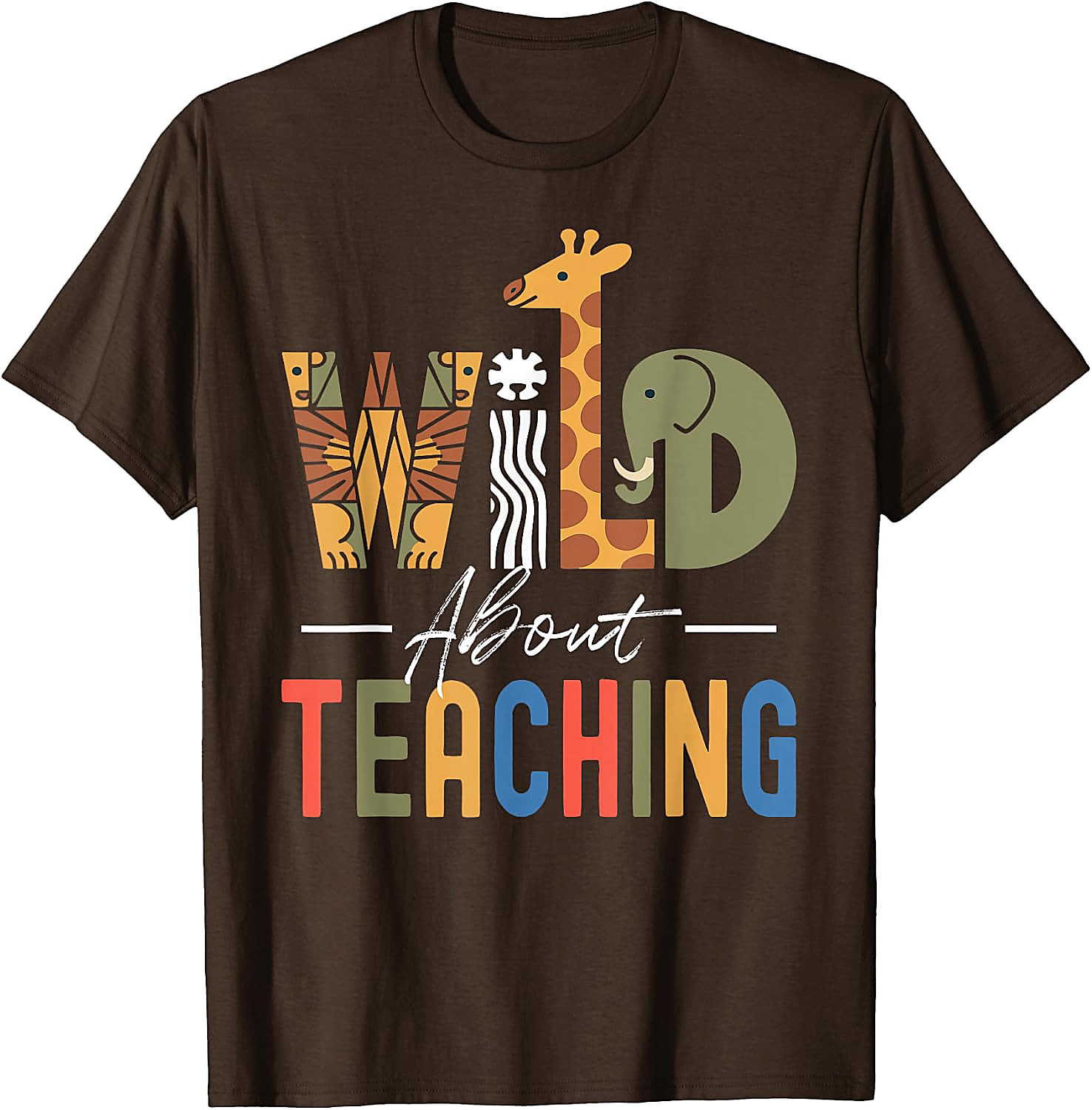Wild About Teaching T-Shirt | Fun Teacher Graphic Tee