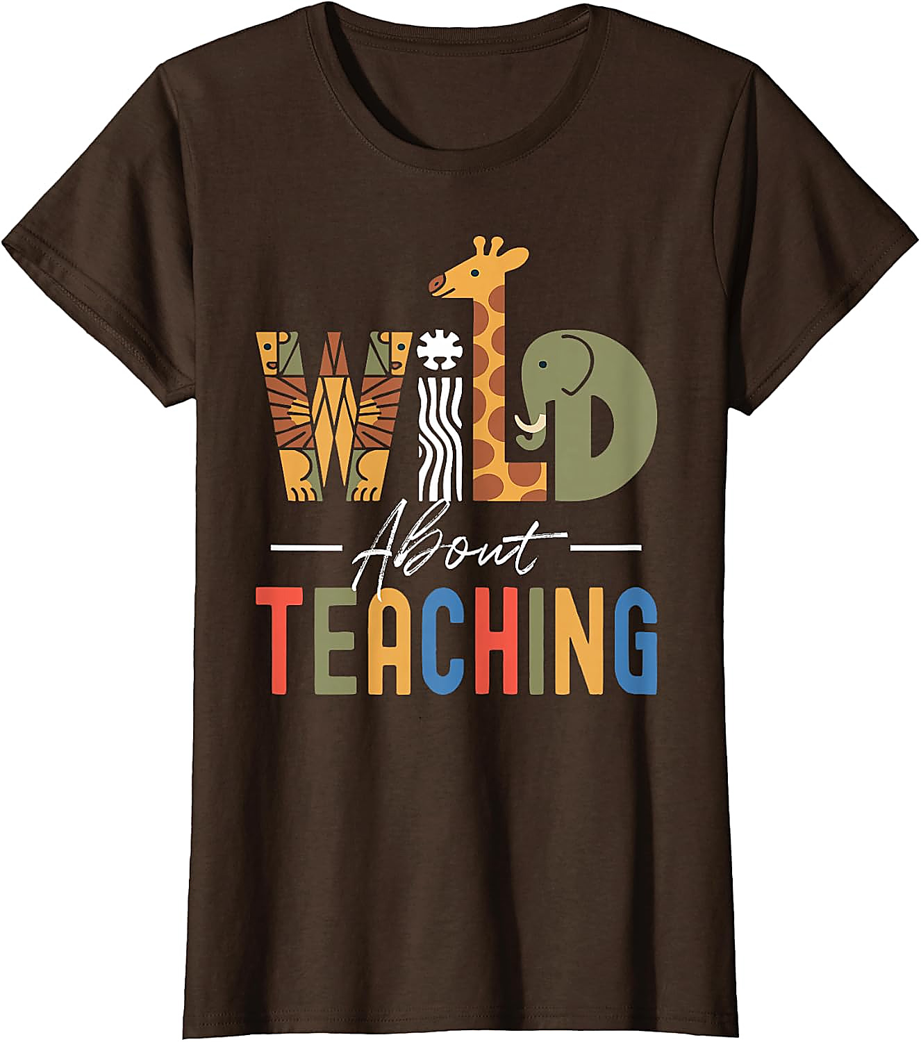 Wild About Teaching T-Shirt | Fun Teacher Graphic Tee