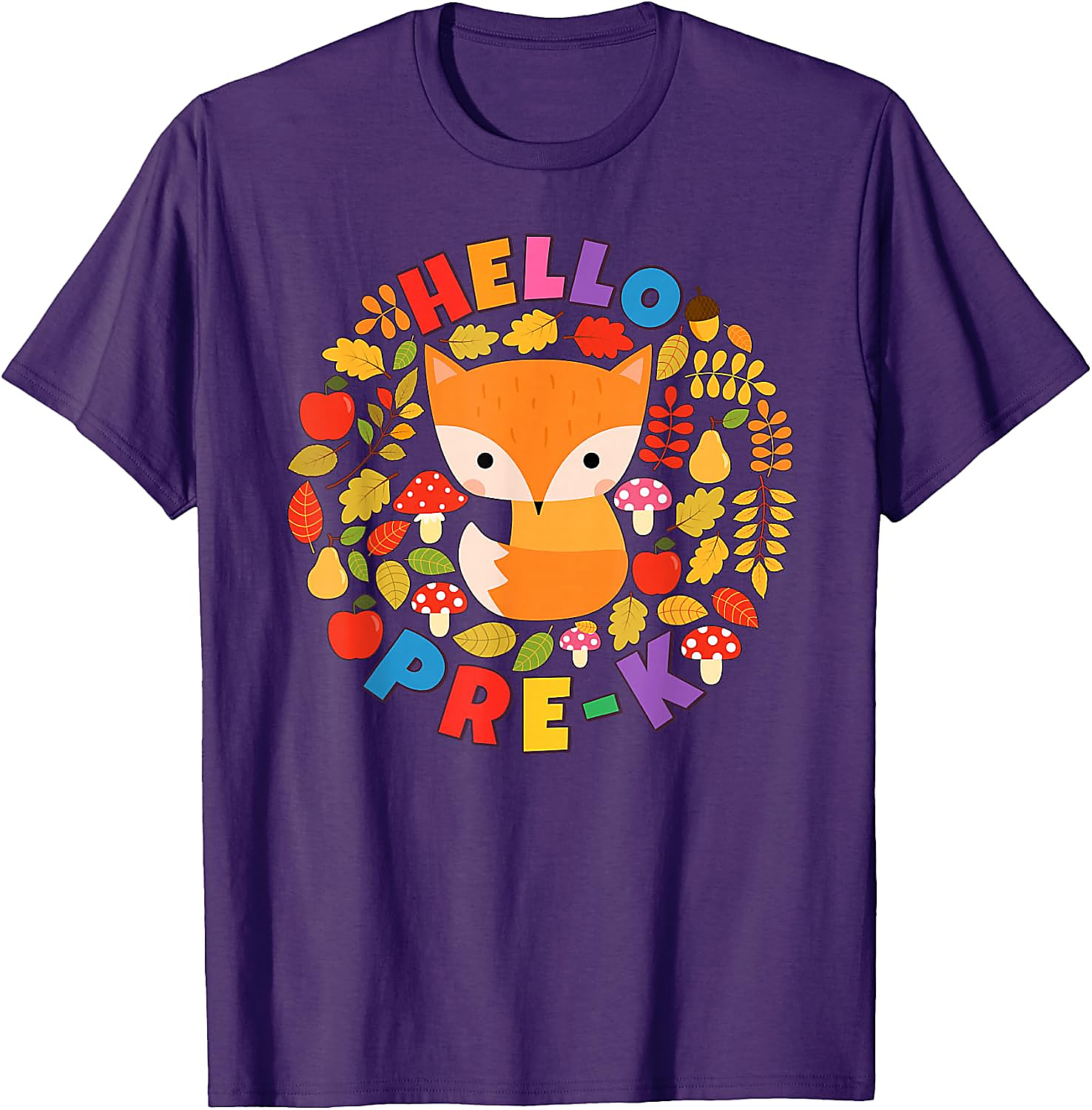 Hello Pre-K Fox T-Shirt | Back To School Woodland Tee