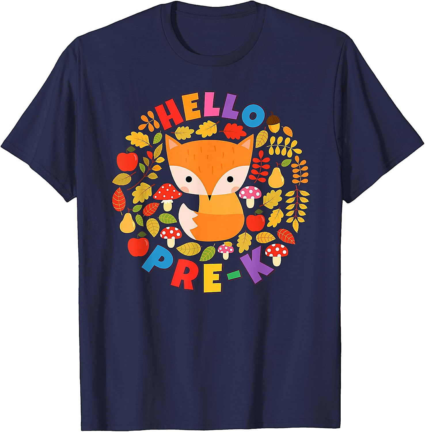 Hello Pre-K Fox T-Shirt | Back To School Woodland Tee