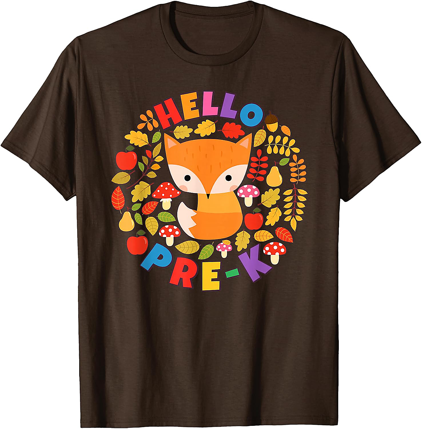 Hello Pre-K Fox T-Shirt | Back To School Woodland Tee