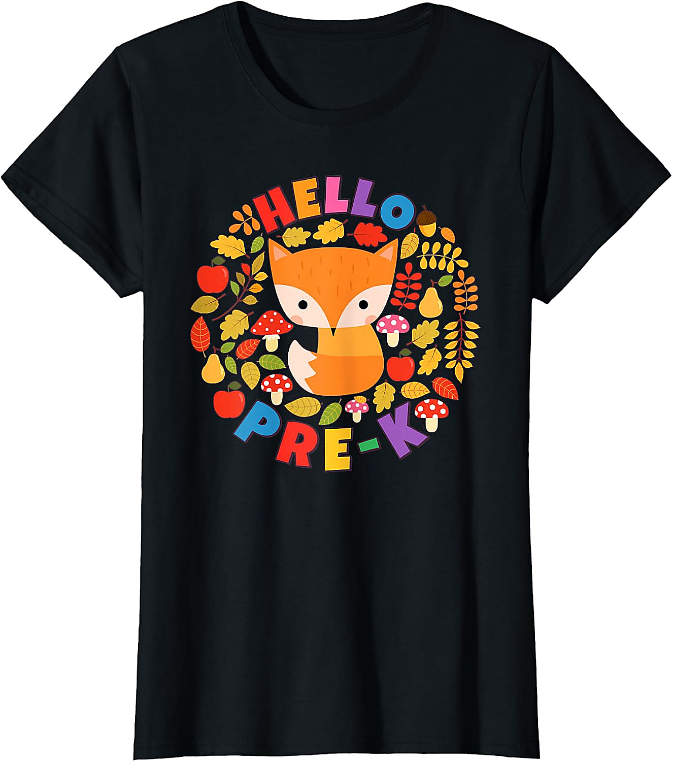 Hello Pre-K Fox T-Shirt | Back To School Woodland Tee