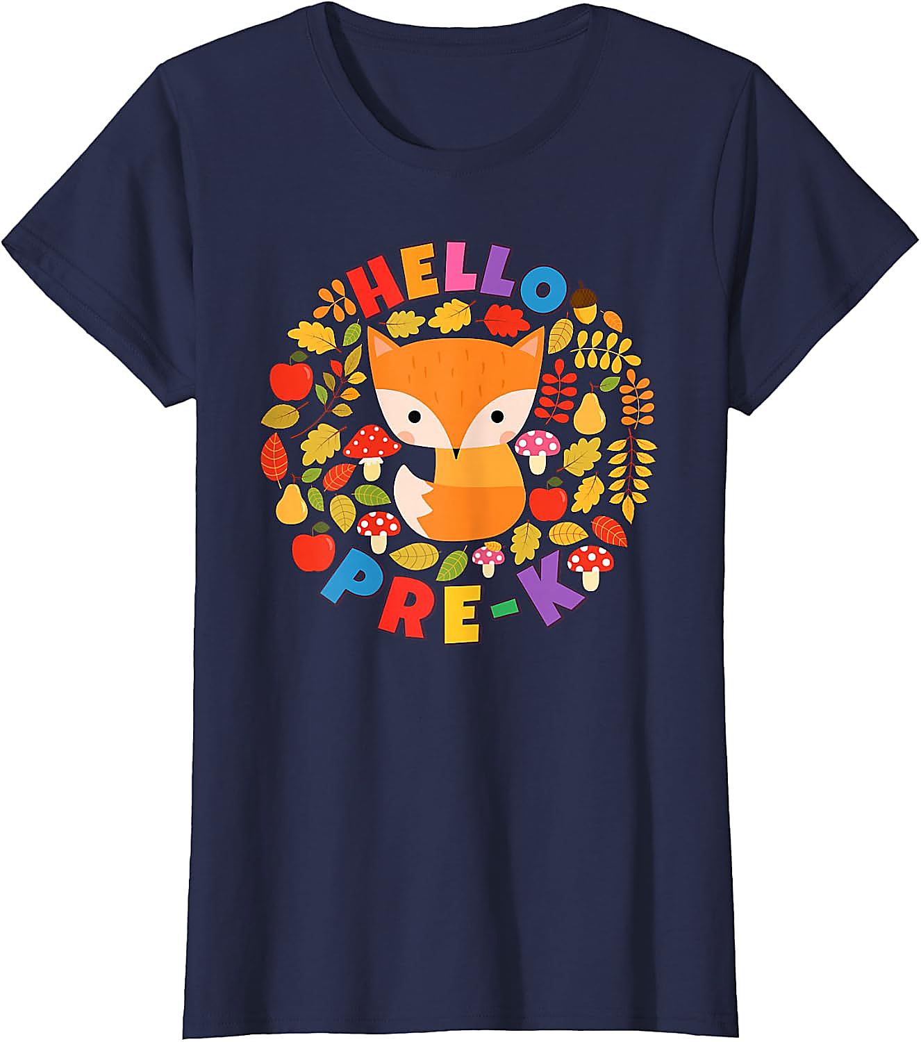 Hello Pre-K Fox T-Shirt | Back To School Woodland Tee