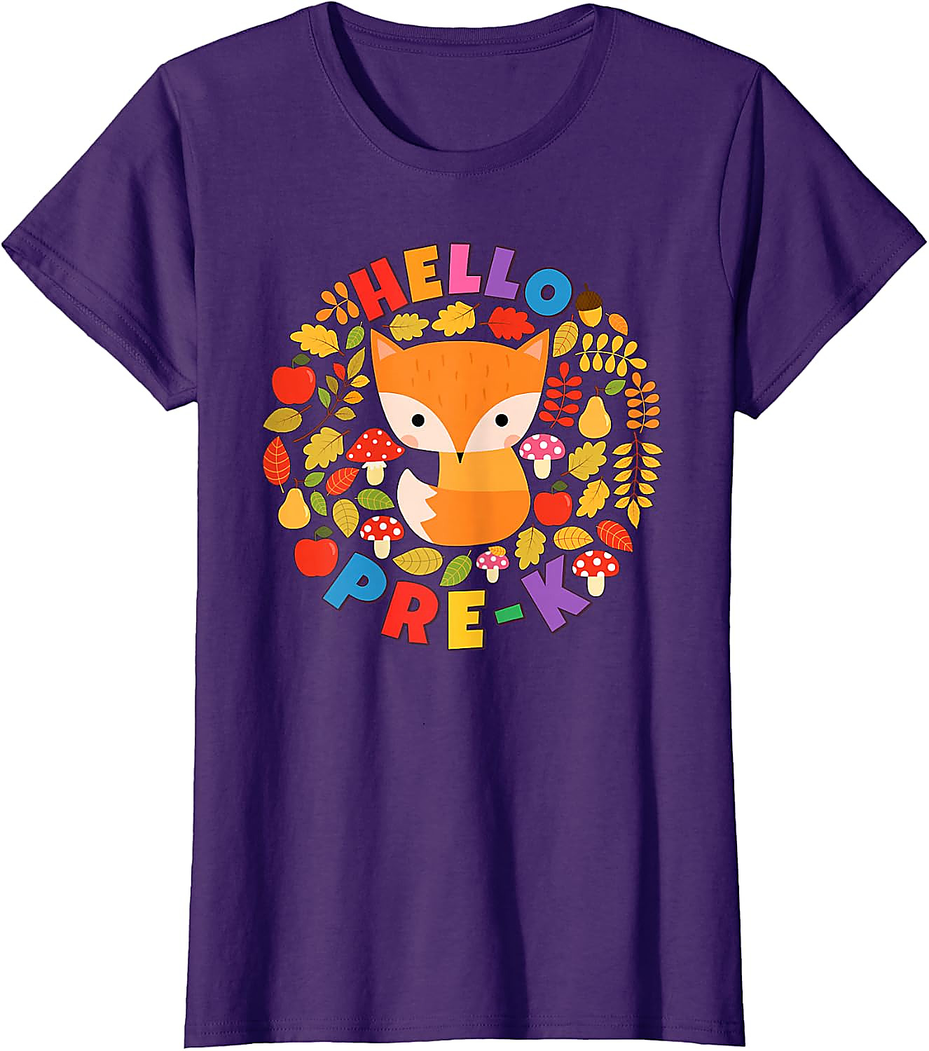 Hello Pre-K Fox T-Shirt | Back To School Woodland Tee