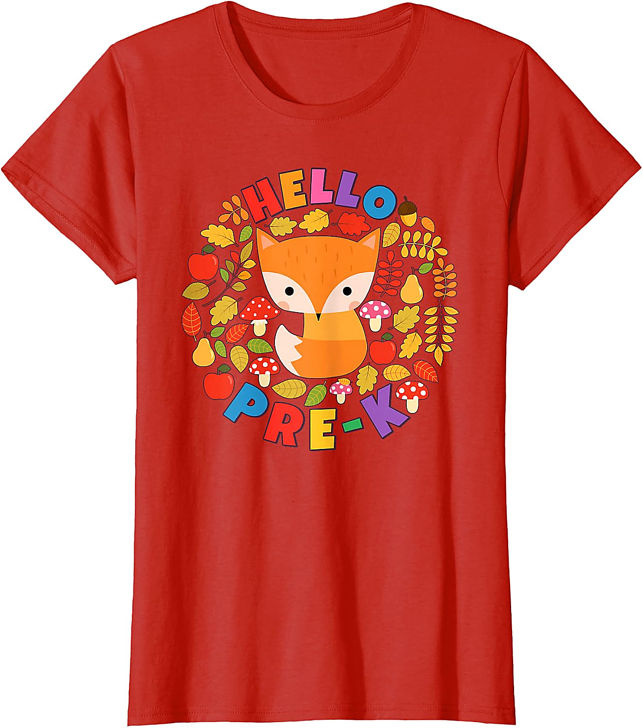 Hello Pre-K Fox T-Shirt | Back To School Woodland Tee