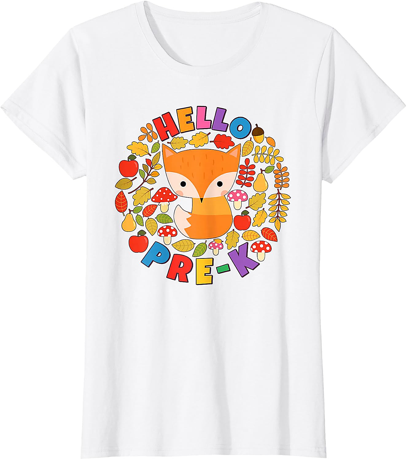 Hello Pre-K Fox T-Shirt | Back To School Woodland Tee