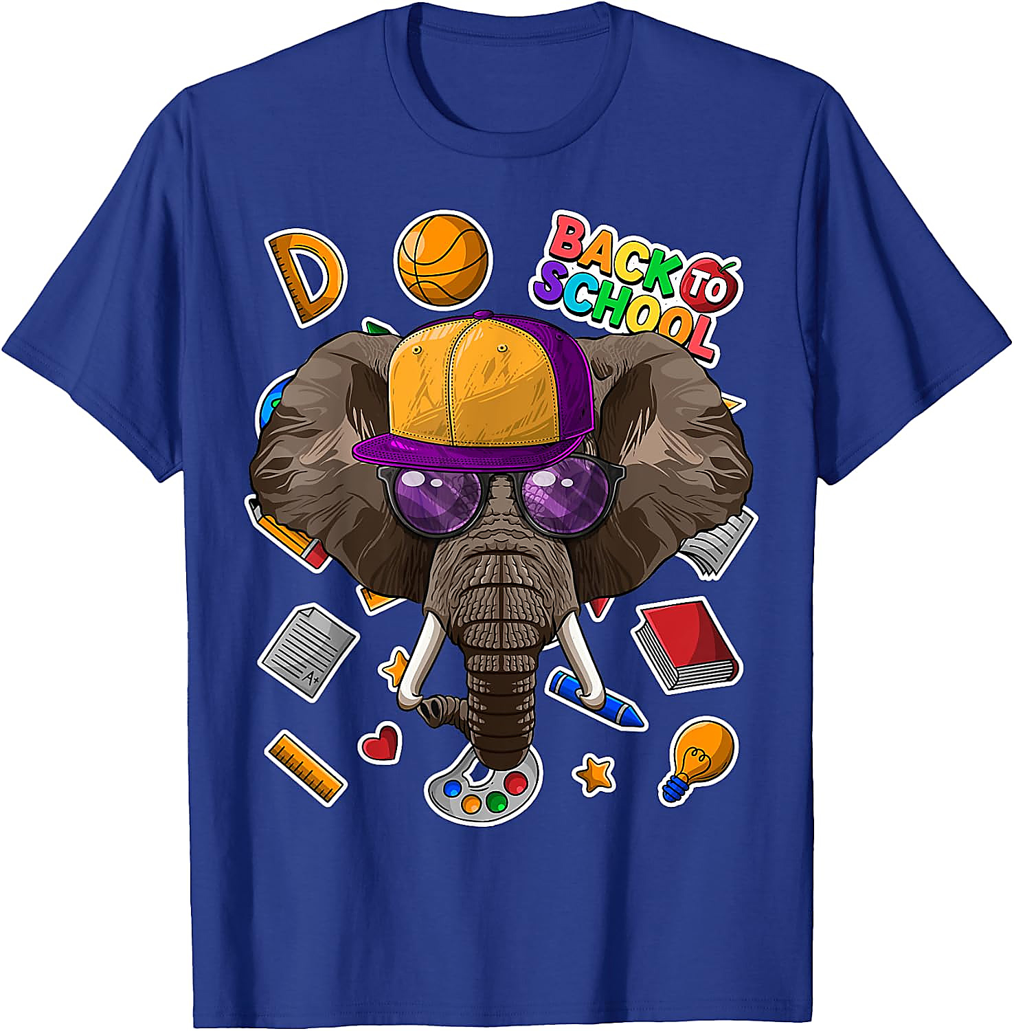 Elephant Back To School T-Shirt | Funny First Day Tee