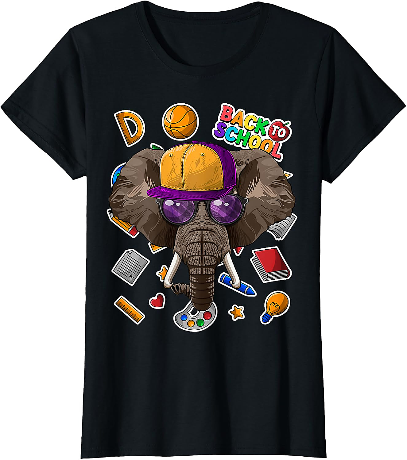 Elephant Back To School T-Shirt | Funny First Day Tee