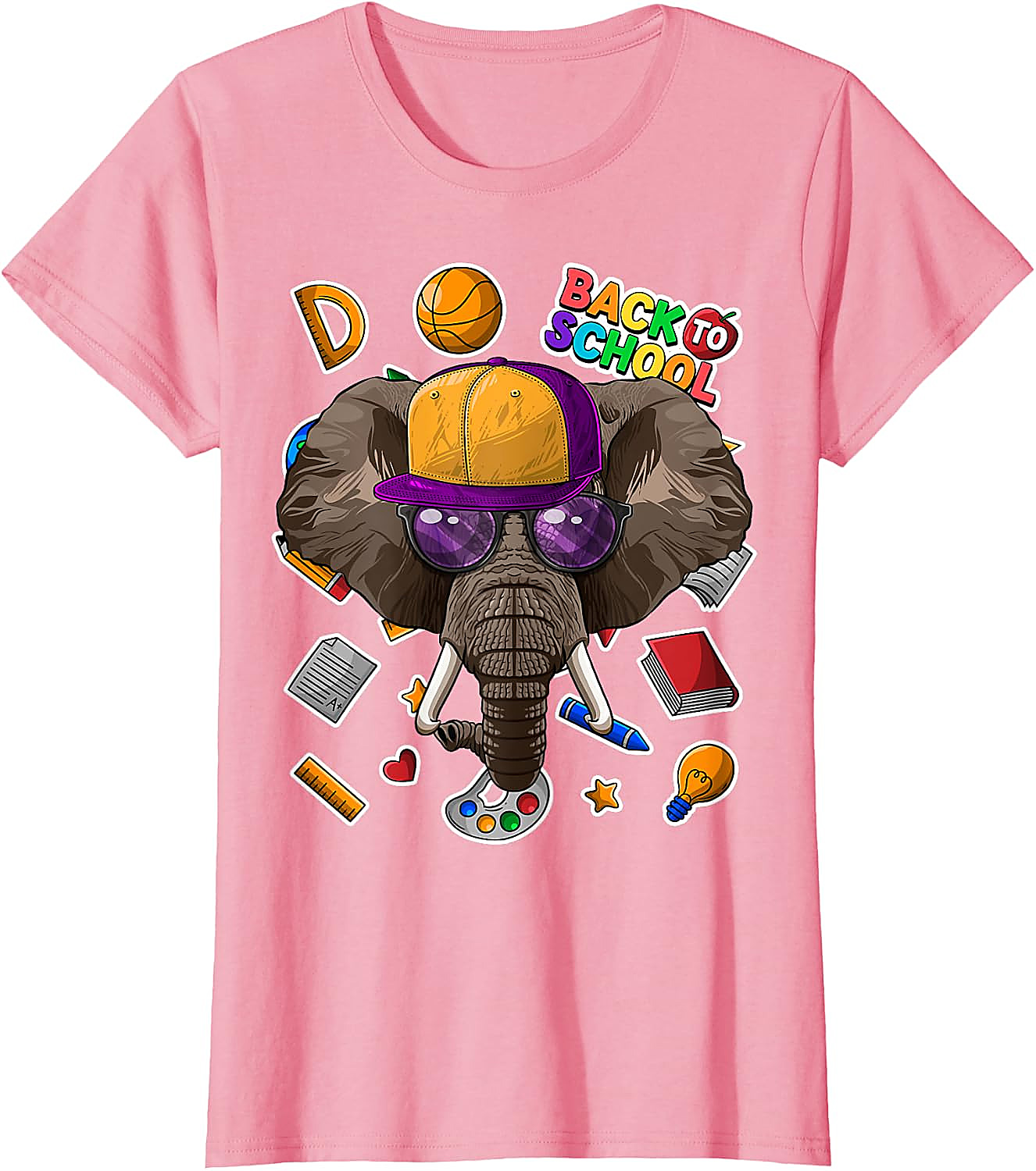 Elephant Back To School T-Shirt | Funny First Day Tee