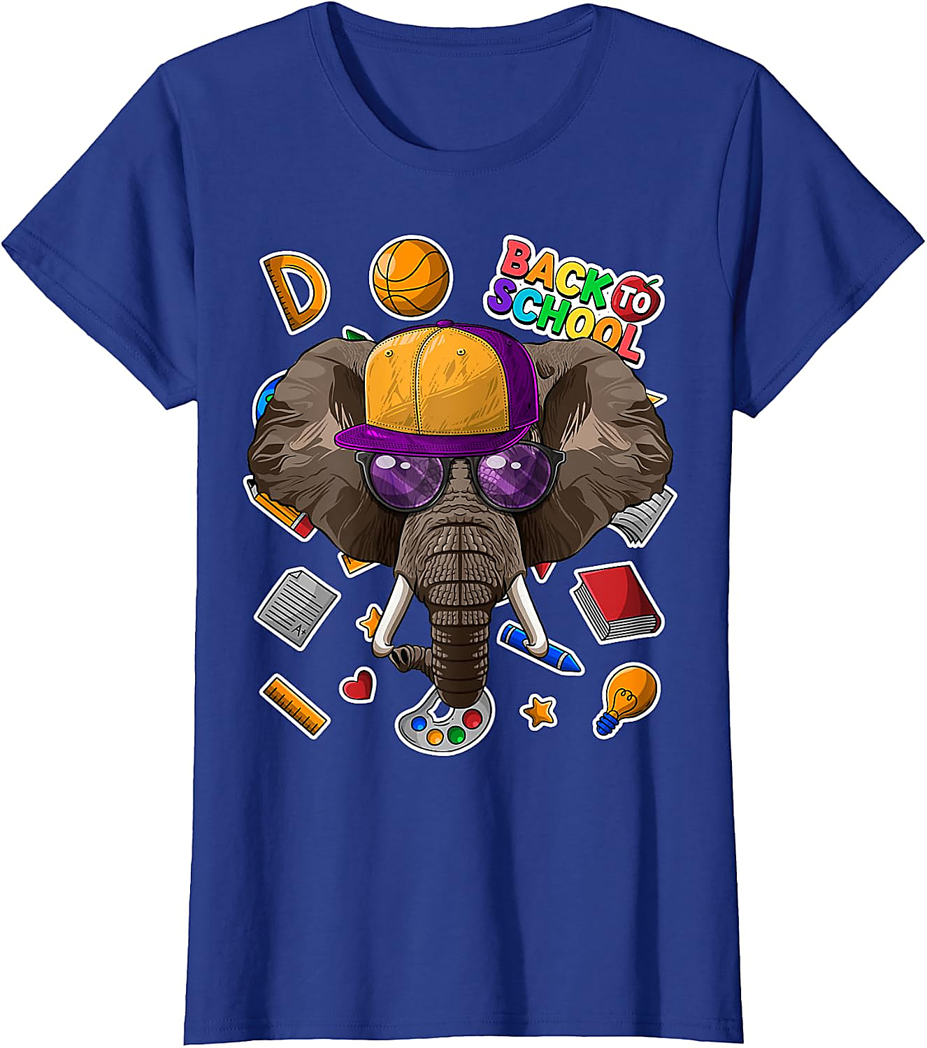 Elephant Back To School T-Shirt | Funny First Day Tee