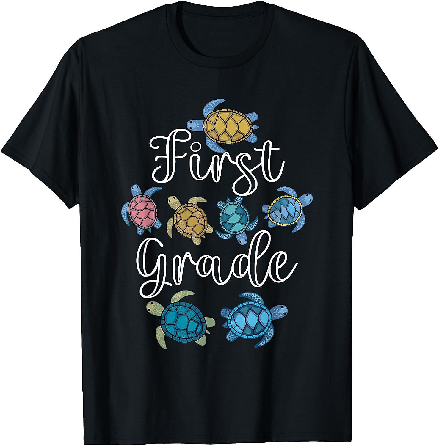 First Grade Turtle T-Shirt | Back To School Teacher Tee