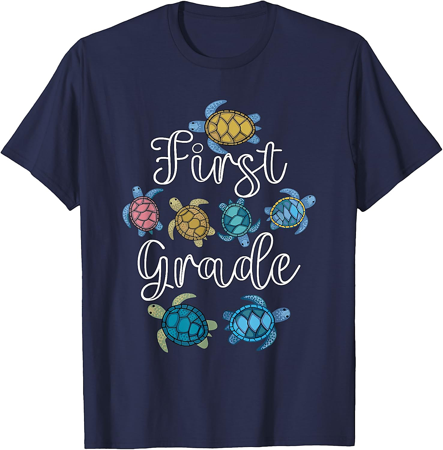 First Grade Turtle T-Shirt | Back To School Teacher Tee