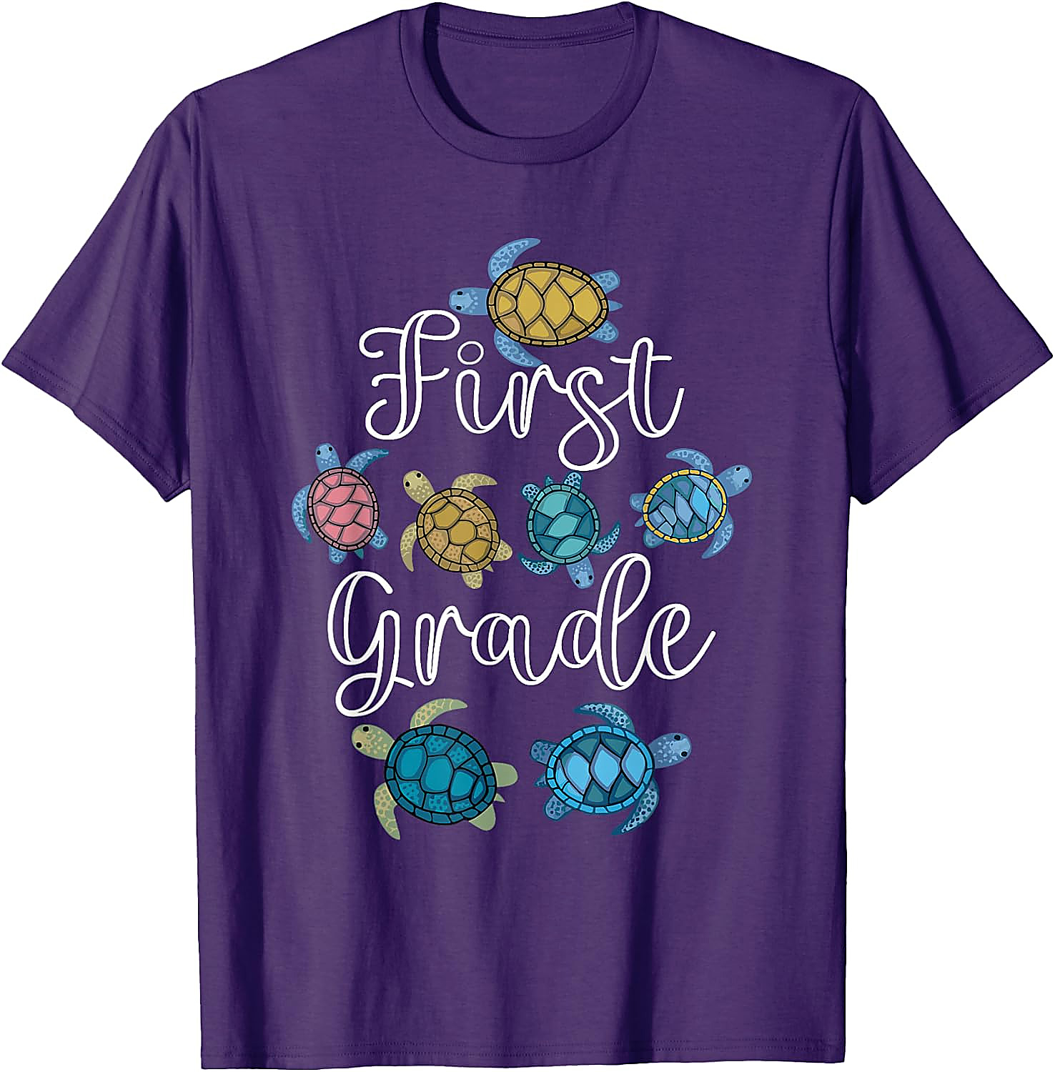 First Grade Turtle T-Shirt | Back To School Teacher Tee