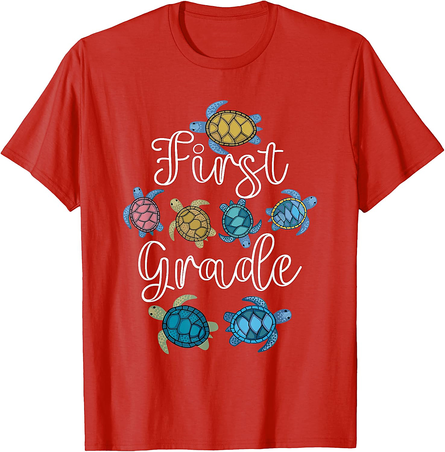 First Grade Turtle T-Shirt | Back To School Teacher Tee