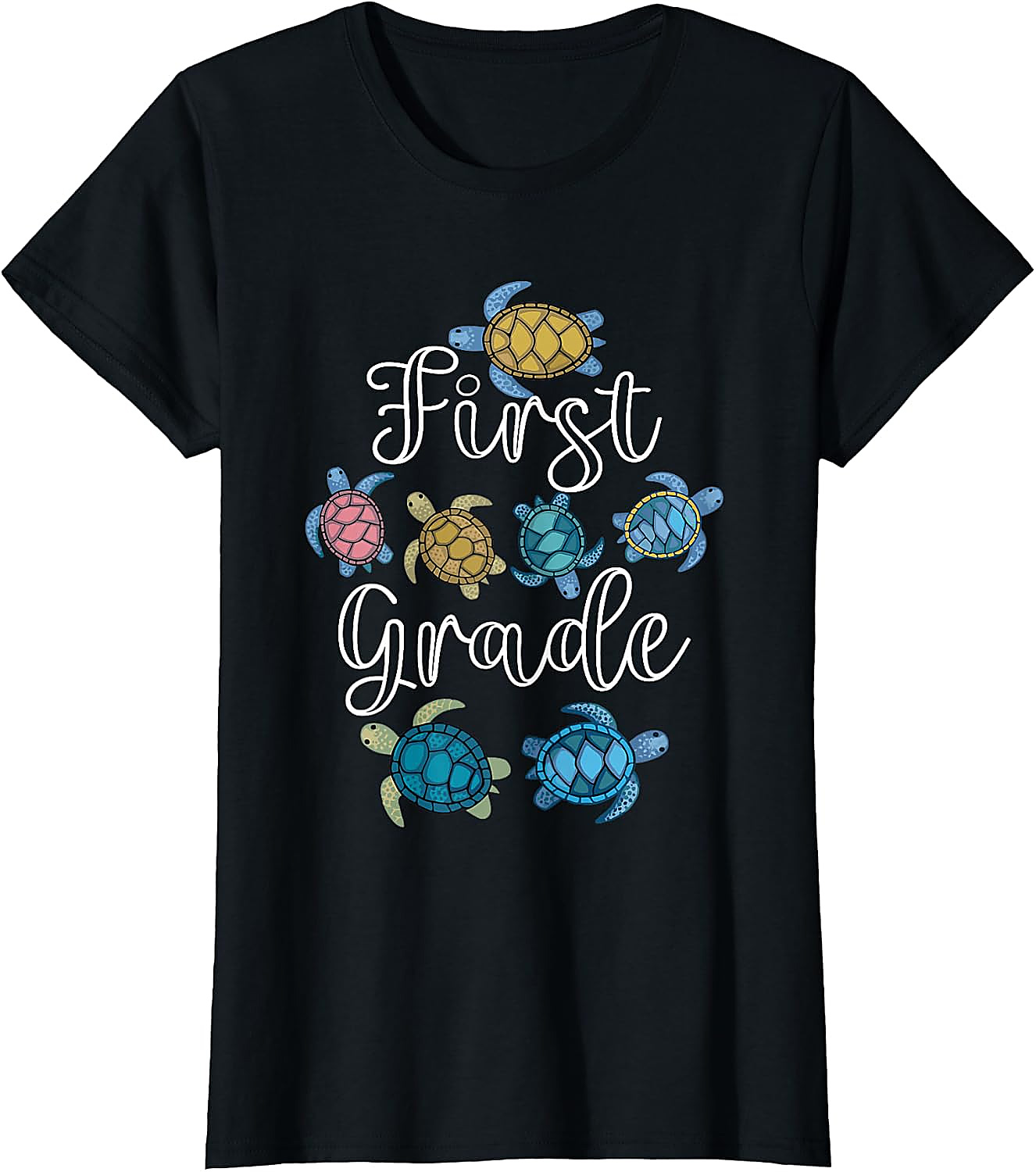First Grade Turtle T-Shirt | Back To School Teacher Tee