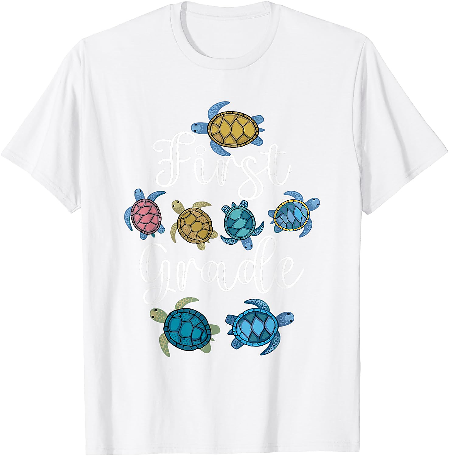First Grade Turtle T-Shirt | Back To School Teacher Tee