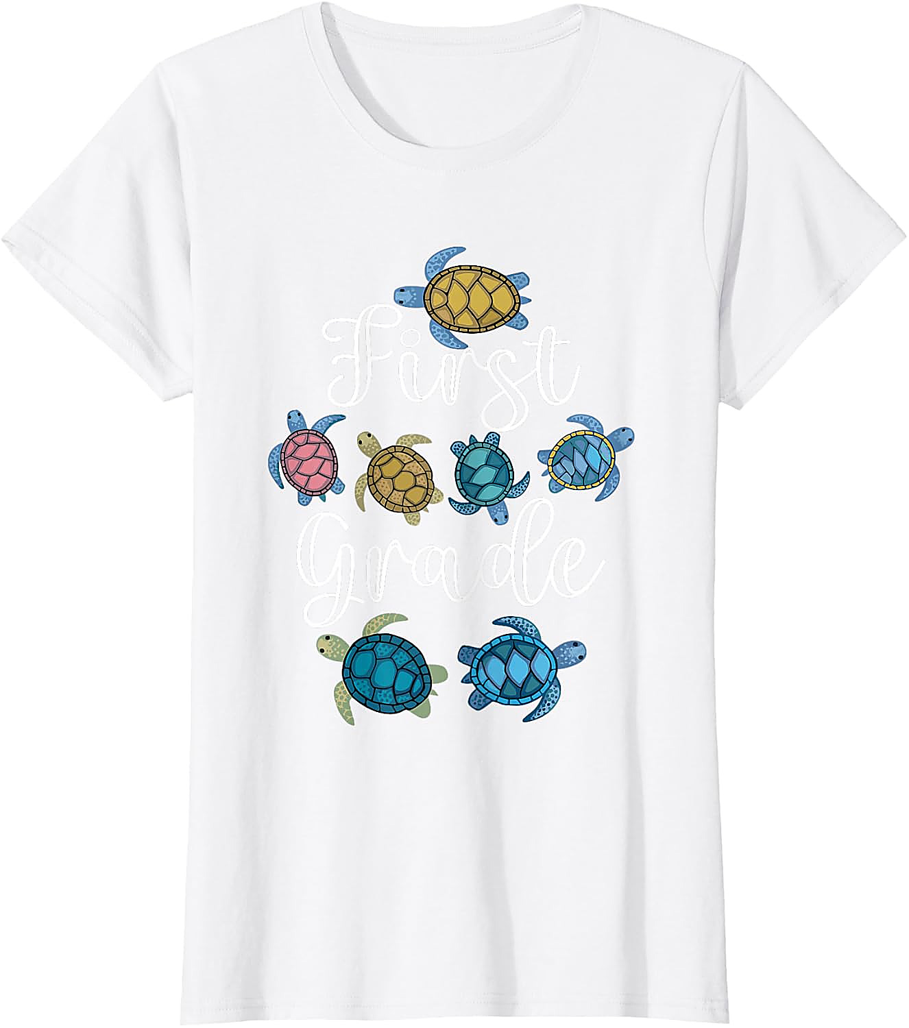 First Grade Turtle T-Shirt | Back To School Teacher Tee