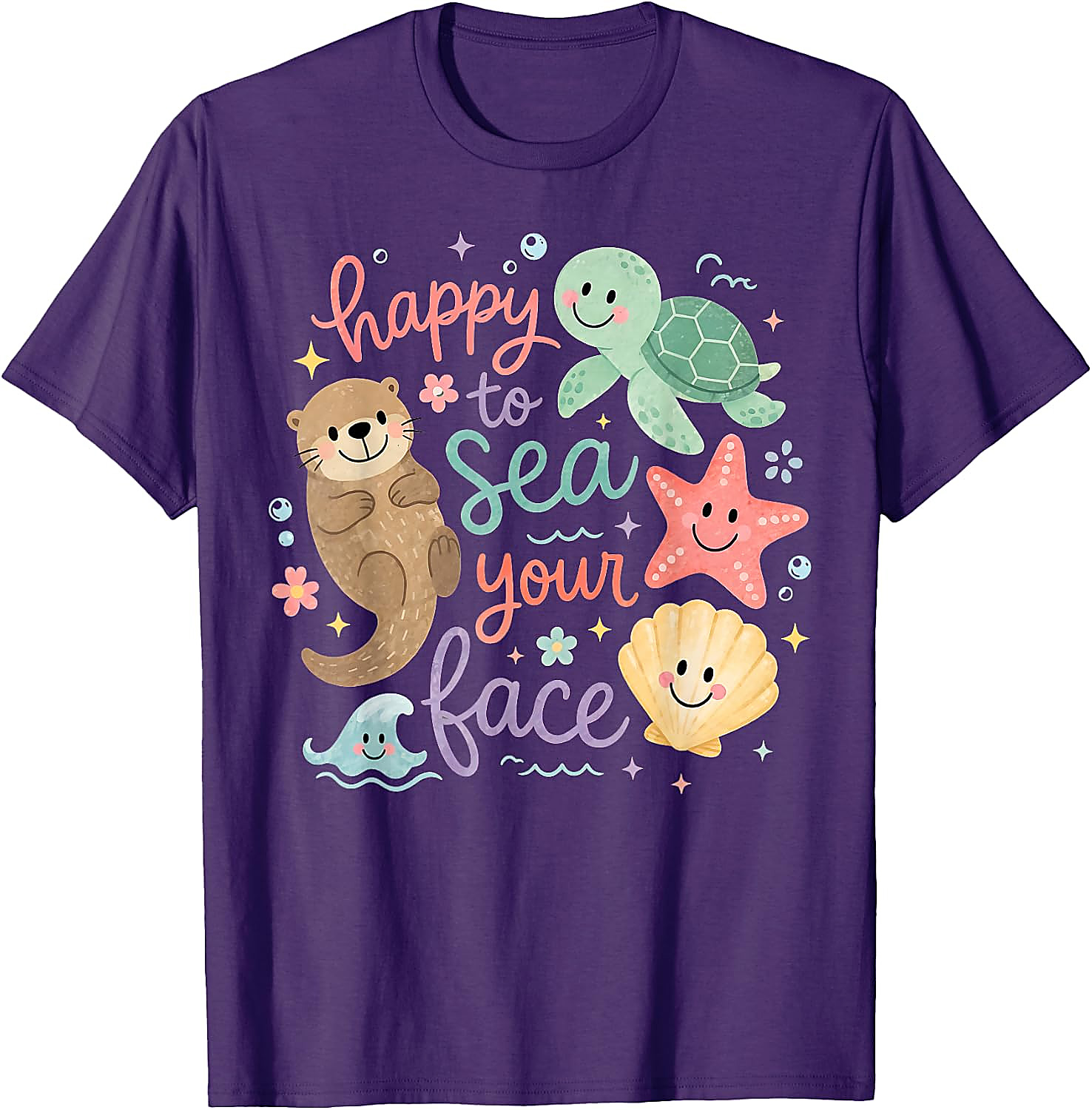 Happy to Sea Your Face T-Shirt | Cute Ocean Teacher Tee