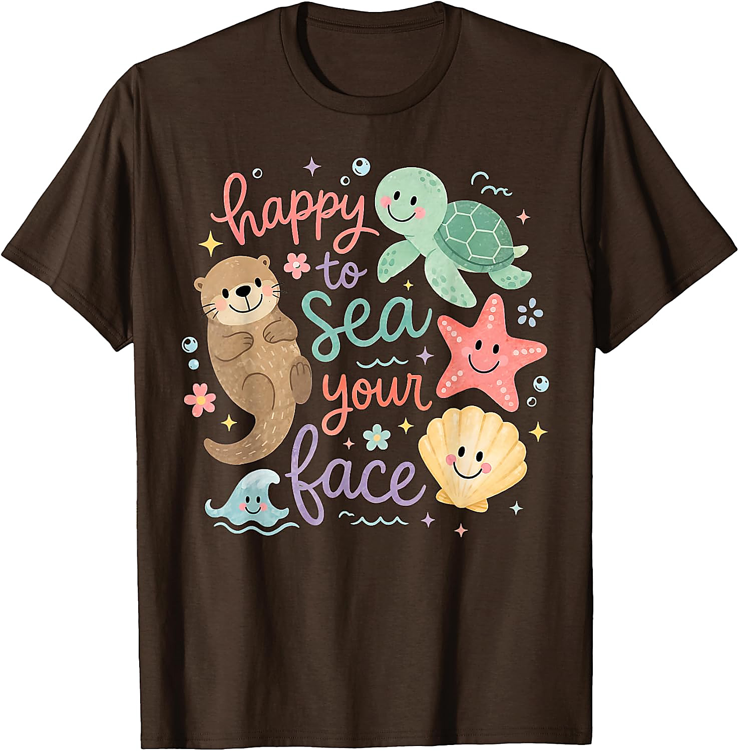 Happy to Sea Your Face T-Shirt | Cute Ocean Teacher Tee