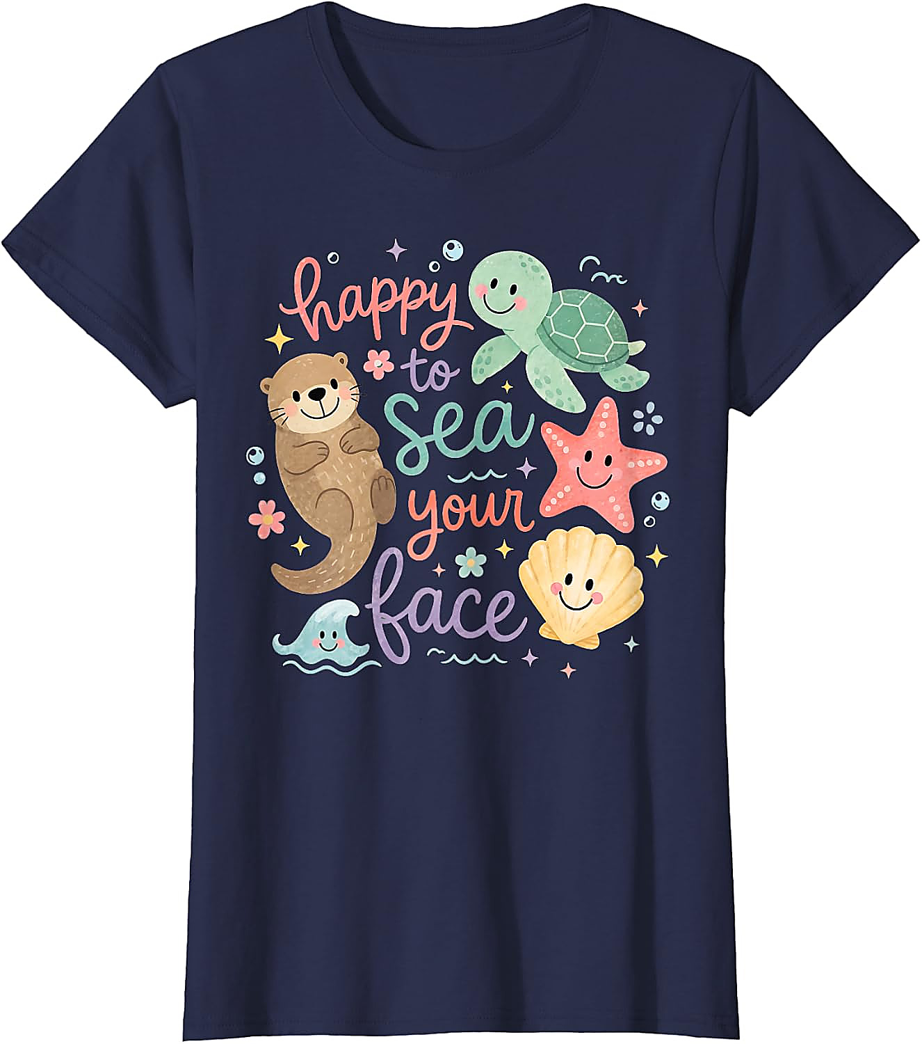 Happy to Sea Your Face T-Shirt | Cute Ocean Teacher Tee