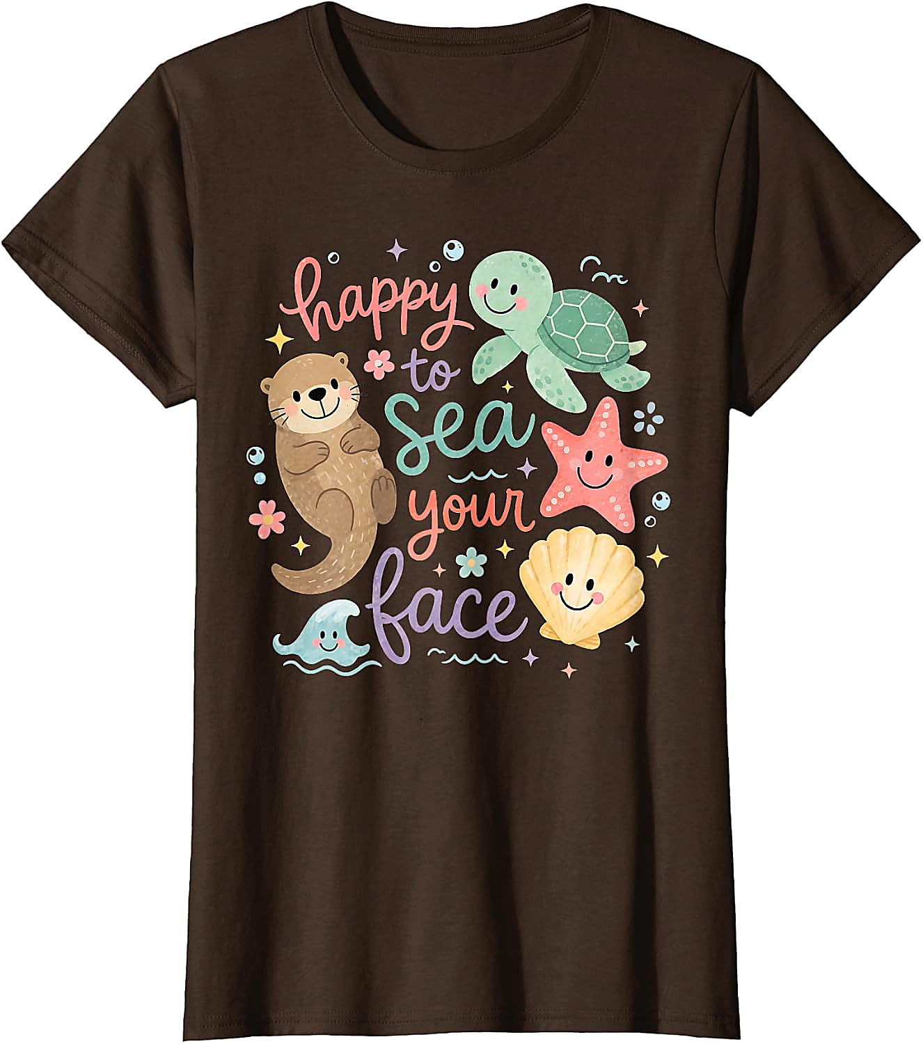 Happy to Sea Your Face T-Shirt | Cute Ocean Teacher Tee