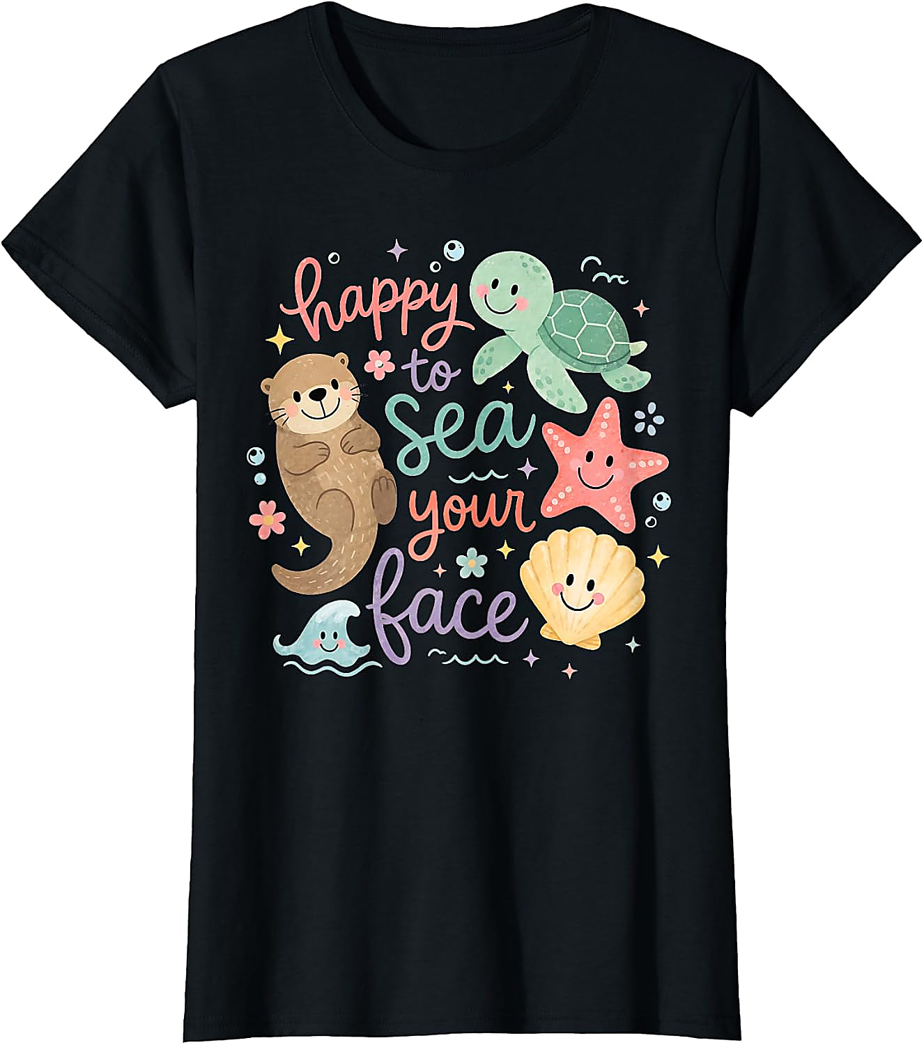 Happy to Sea Your Face T-Shirt | Cute Ocean Teacher Tee