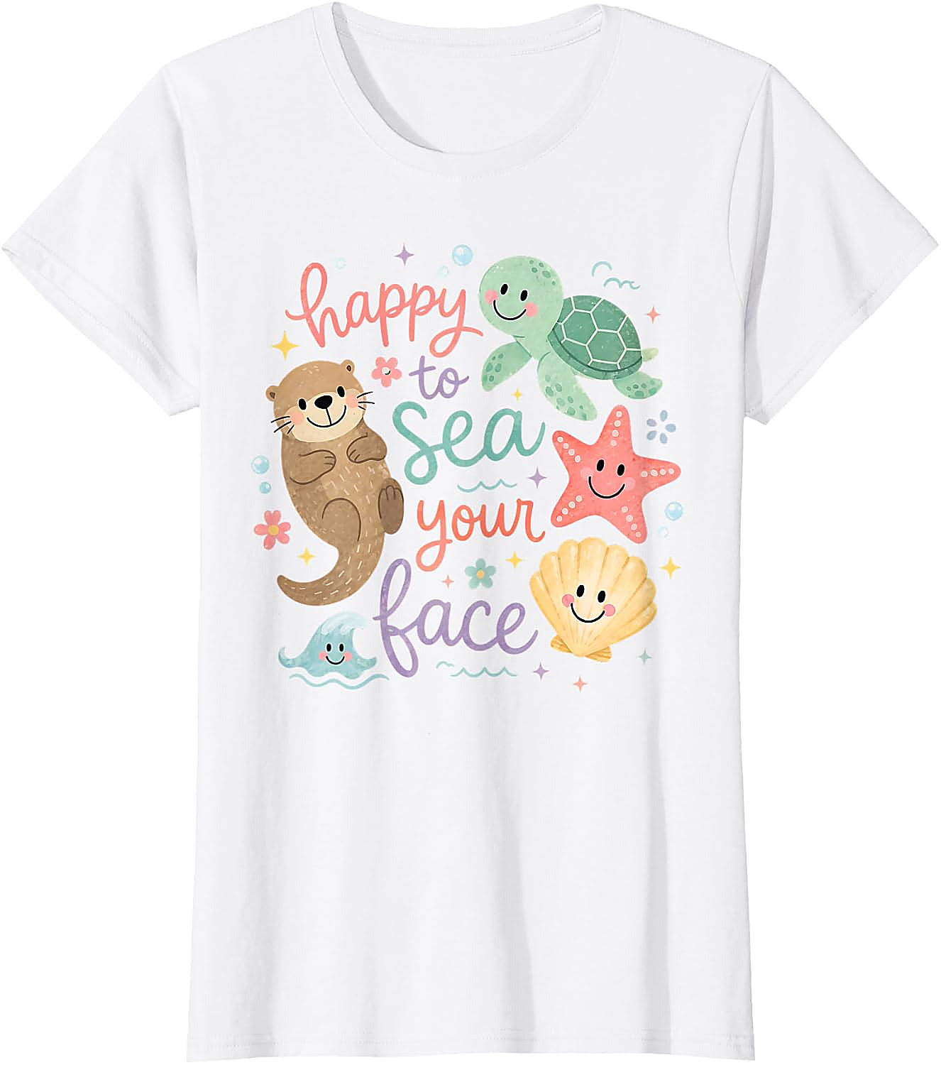 Happy to Sea Your Face T-Shirt | Cute Ocean Teacher Tee