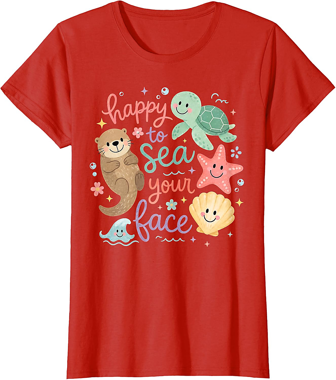 Happy to Sea Your Face T-Shirt | Cute Ocean Teacher Tee