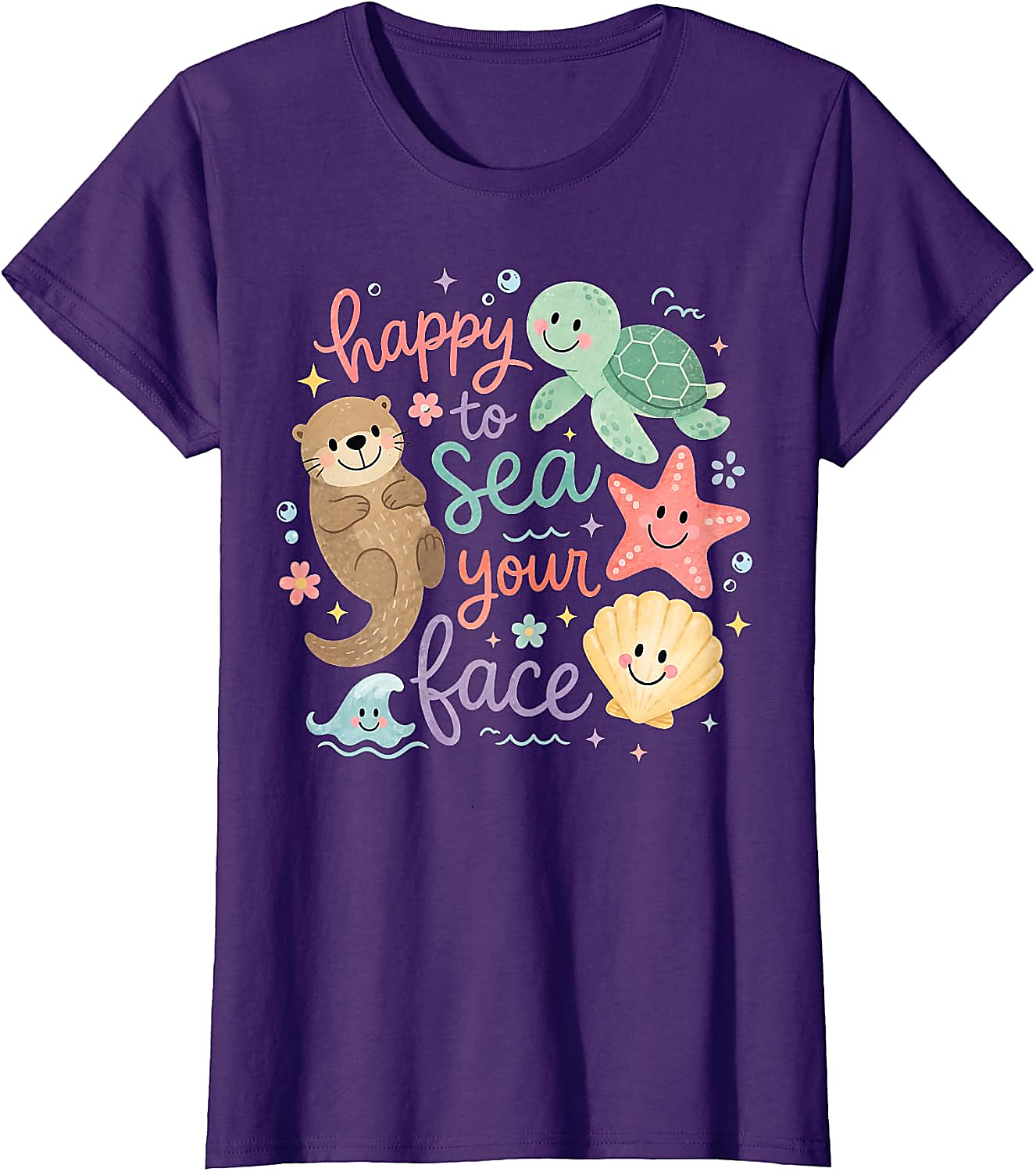 Happy to Sea Your Face T-Shirt | Cute Ocean Teacher Tee
