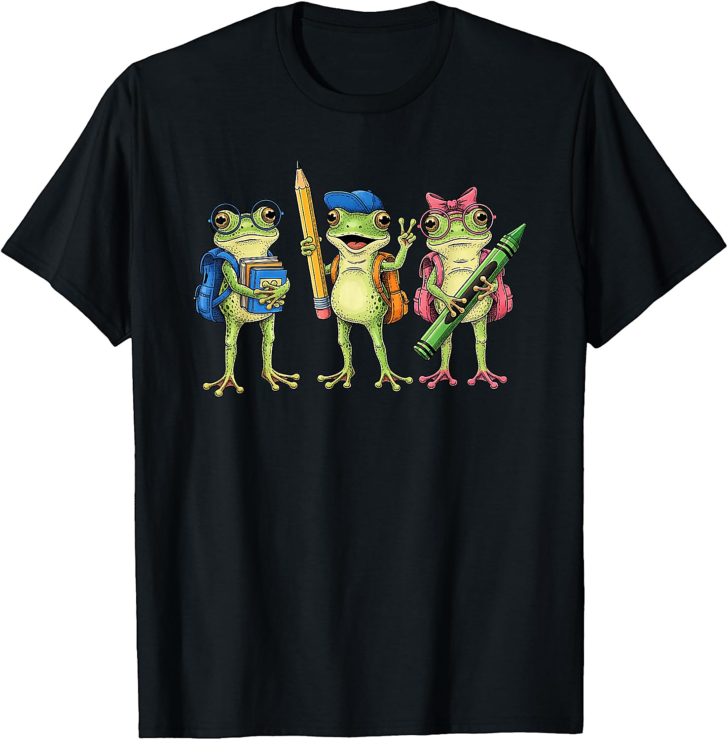 Cute Frogs Back to School T-Shirt for Teachers & Kids