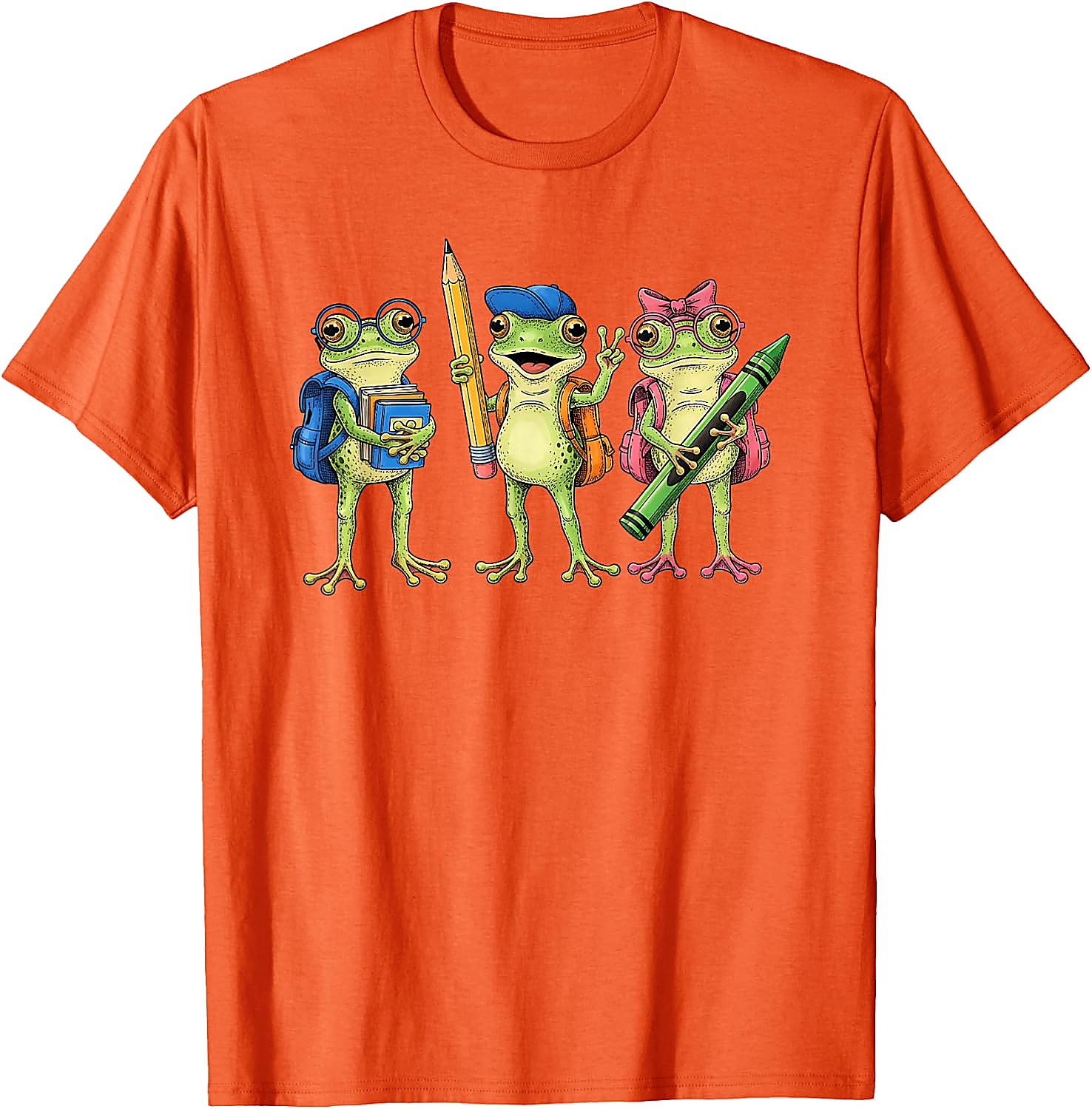 Cute Frogs Back to School T-Shirt for Teachers & Kids