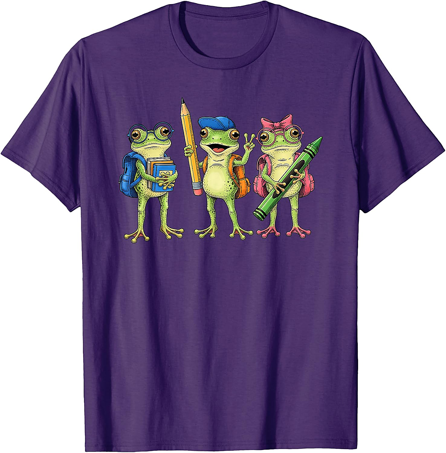 Cute Frogs Back to School T-Shirt for Teachers & Kids
