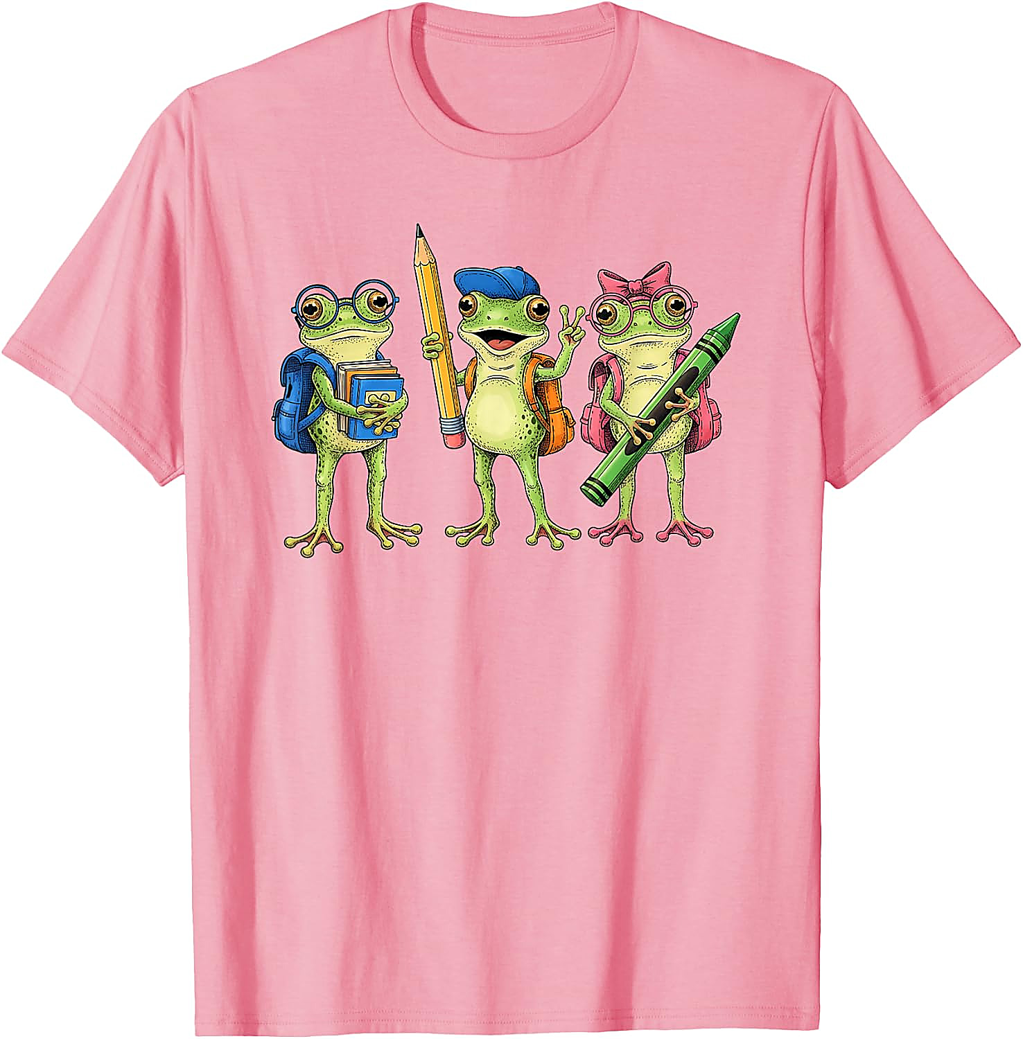 Cute Frogs Back to School T-Shirt for Teachers & Kids