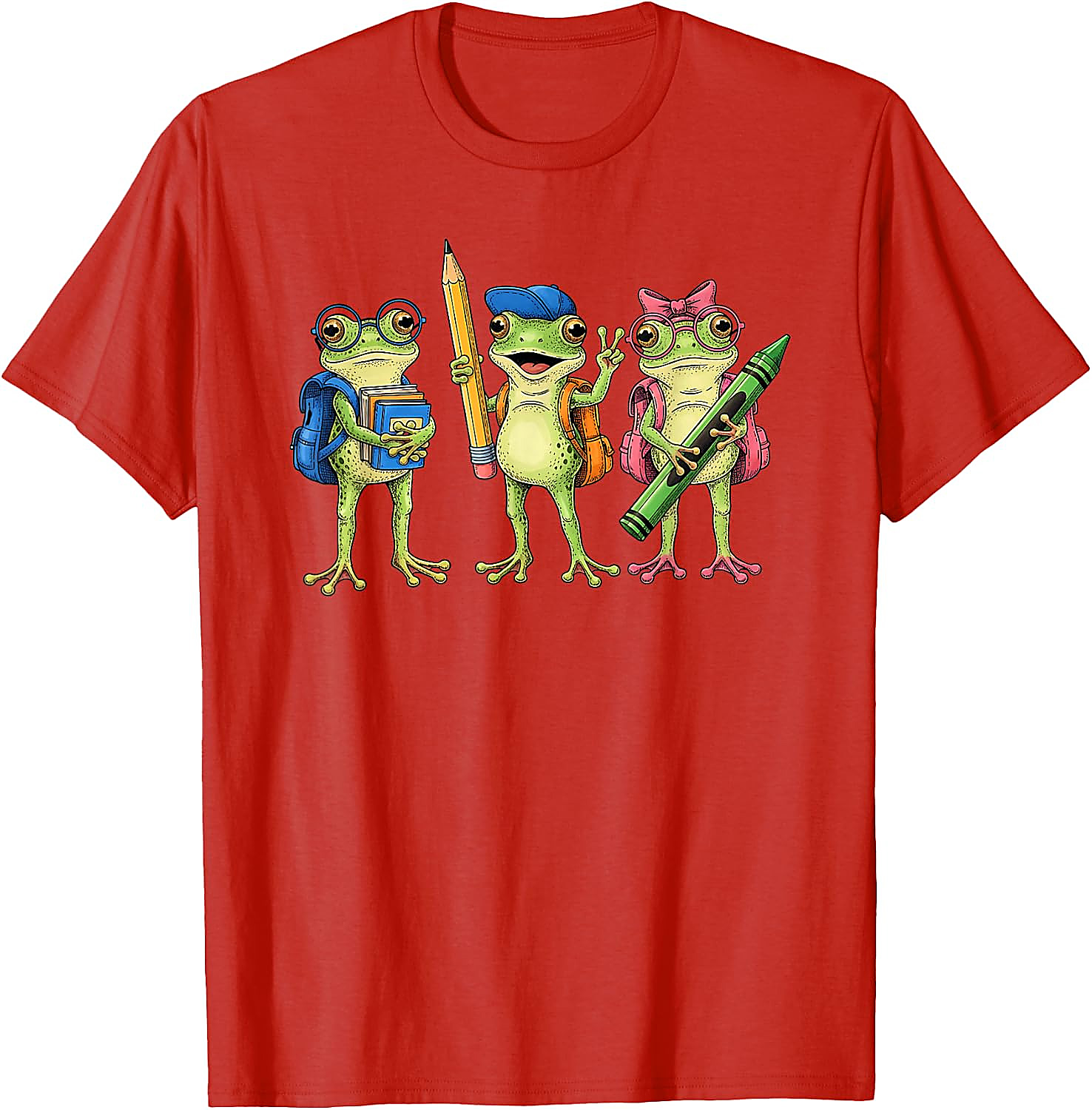 Cute Frogs Back to School T-Shirt for Teachers & Kids