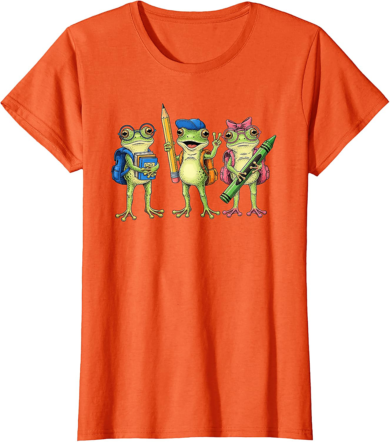 Cute Frogs Back to School T-Shirt for Teachers & Kids