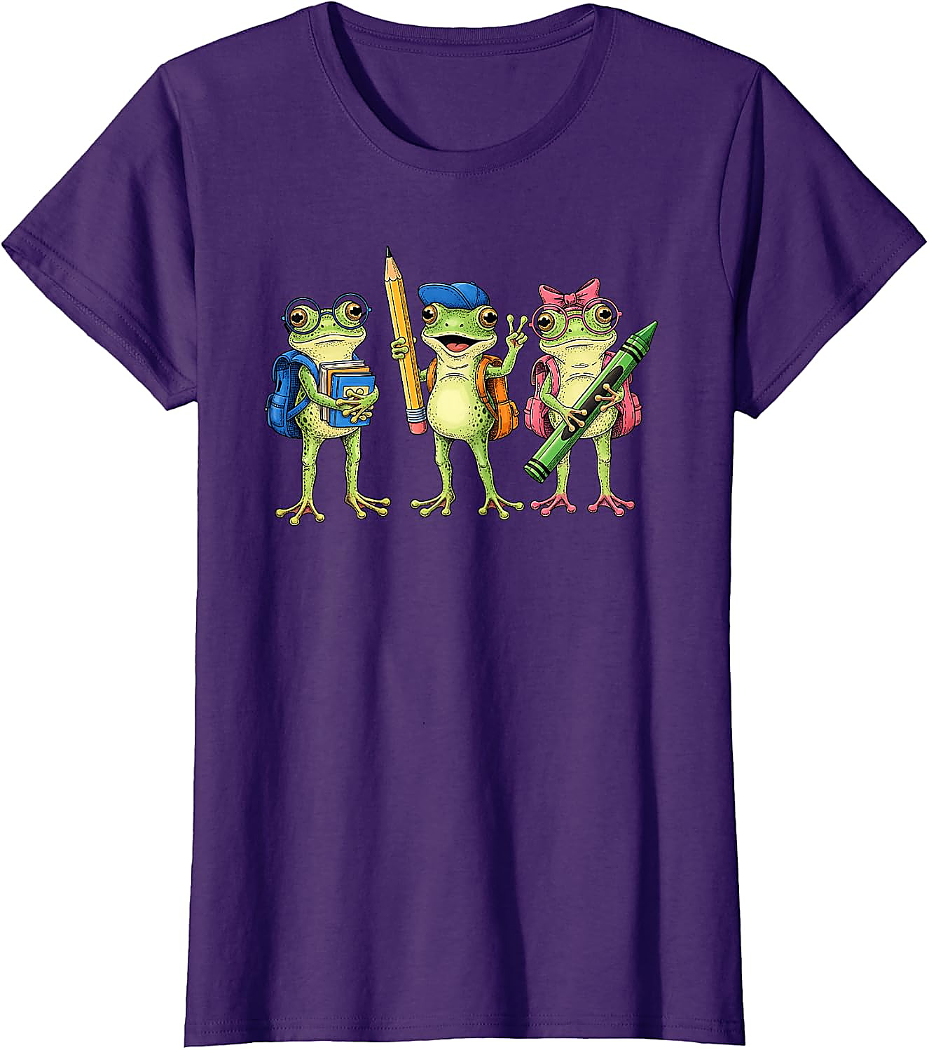 Cute Frogs Back to School T-Shirt for Teachers & Kids