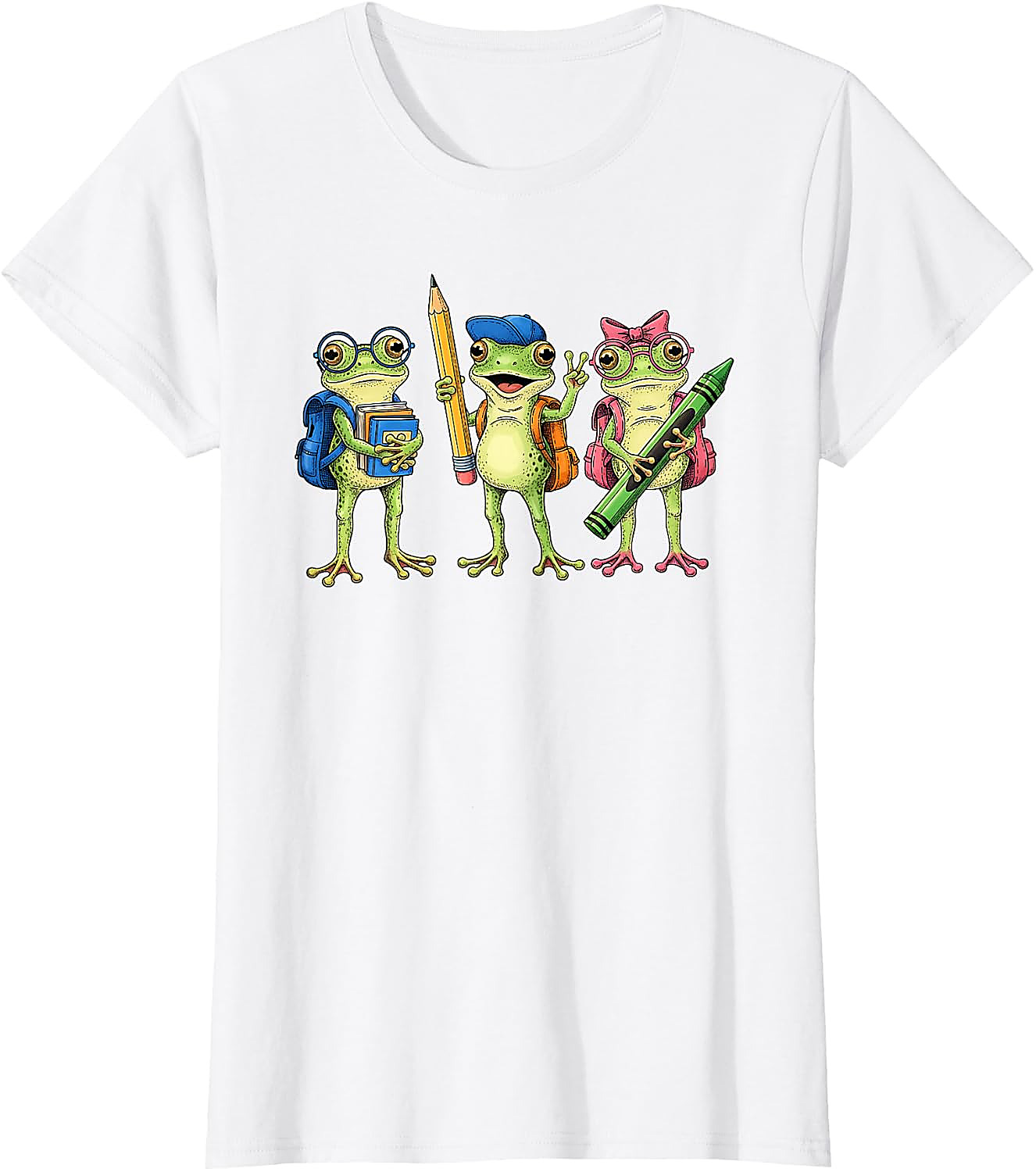 Cute Frogs Back to School T-Shirt for Teachers & Kids