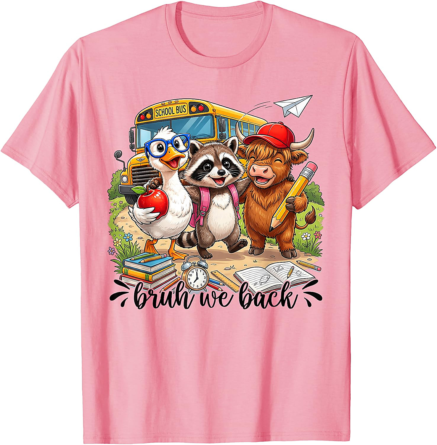 Bruh We Back Funny Back to School Shirt | Student Tee