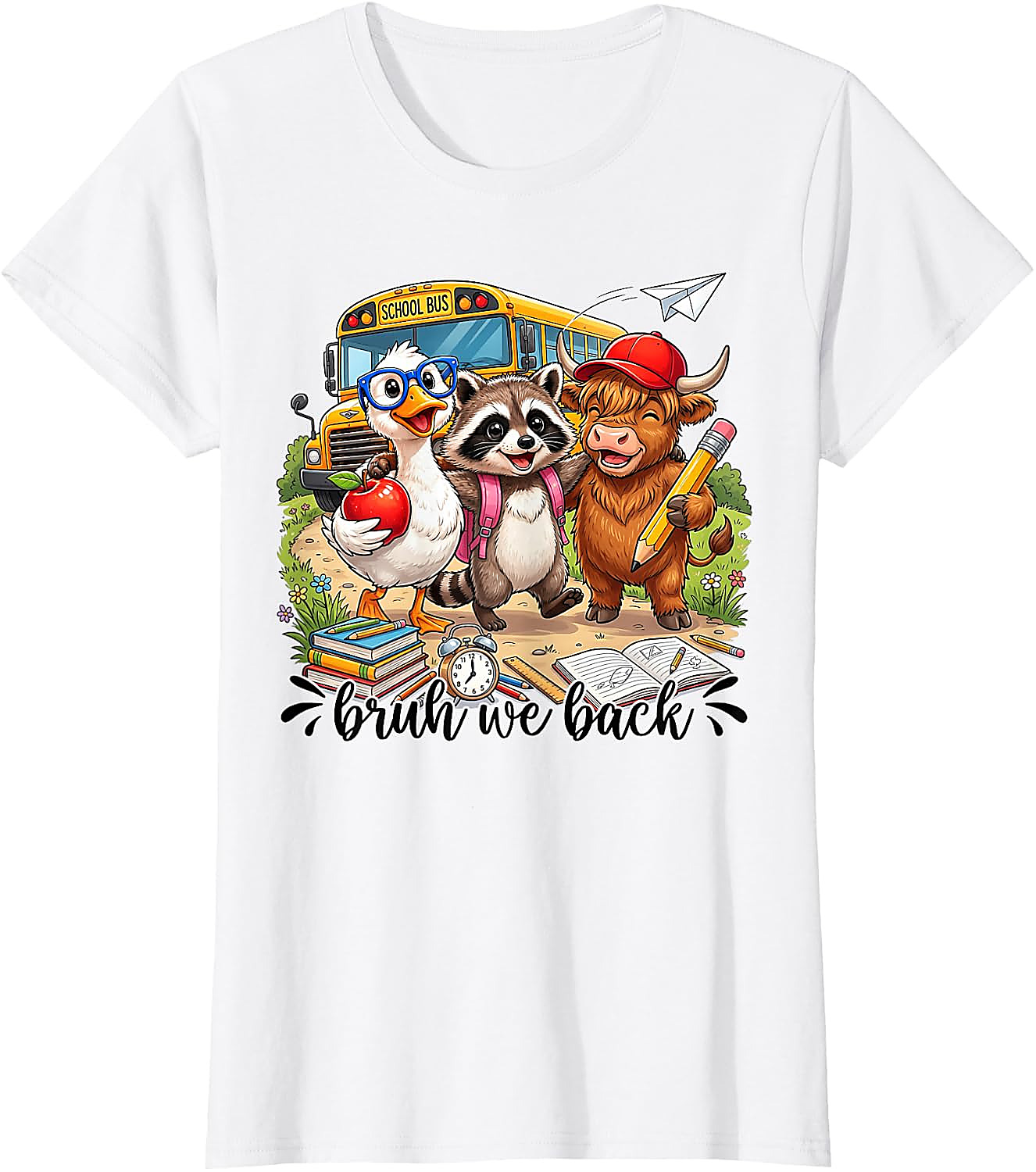 Bruh We Back Funny Back to School Shirt | Student Tee