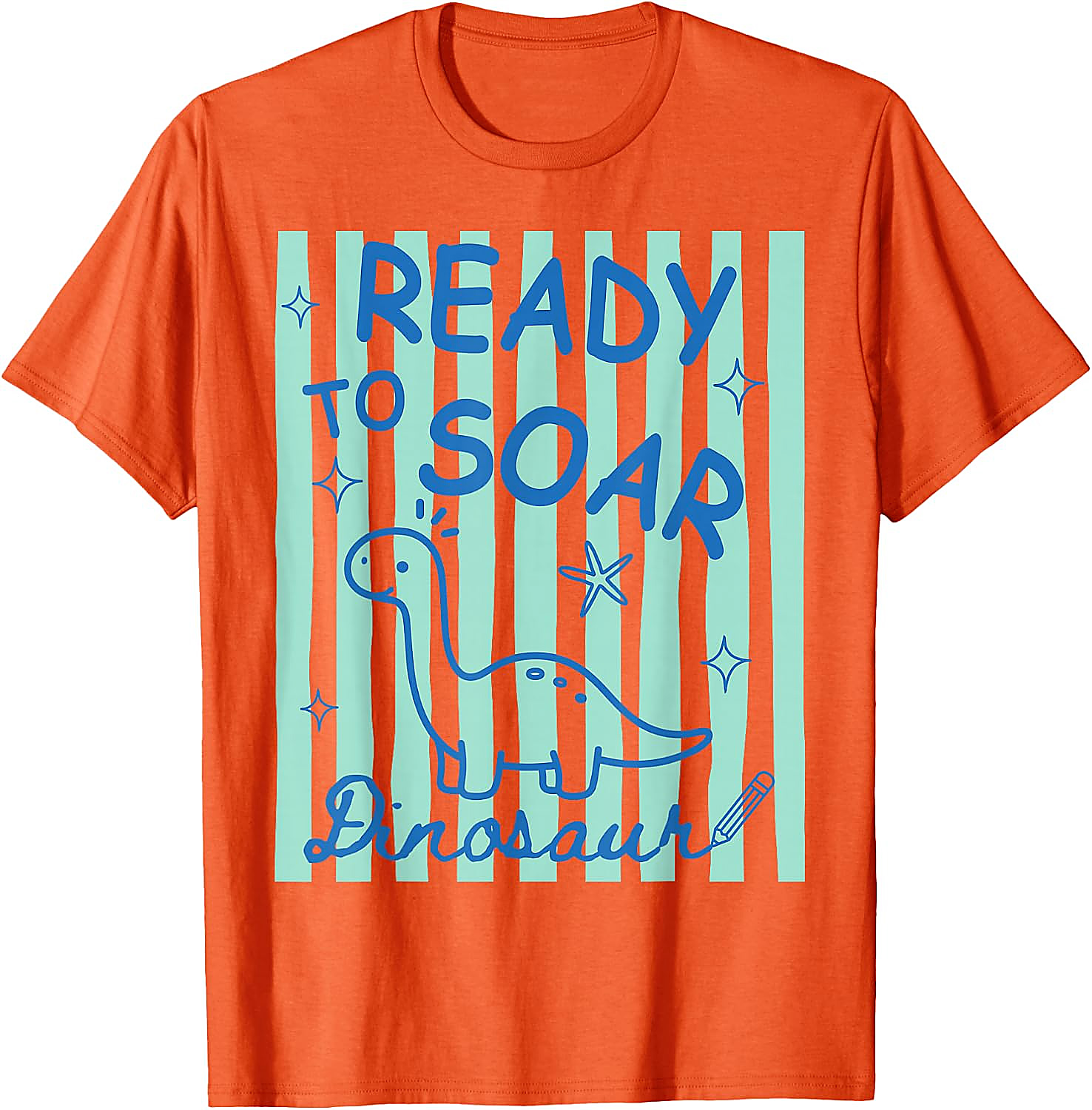 Ready to Soar Dinosaur T-Shirt | Funny Back to School Tee