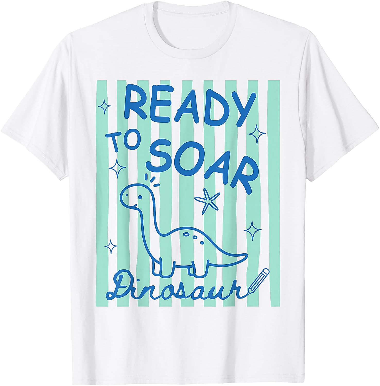 Ready to Soar Dinosaur T-Shirt | Funny Back to School Tee