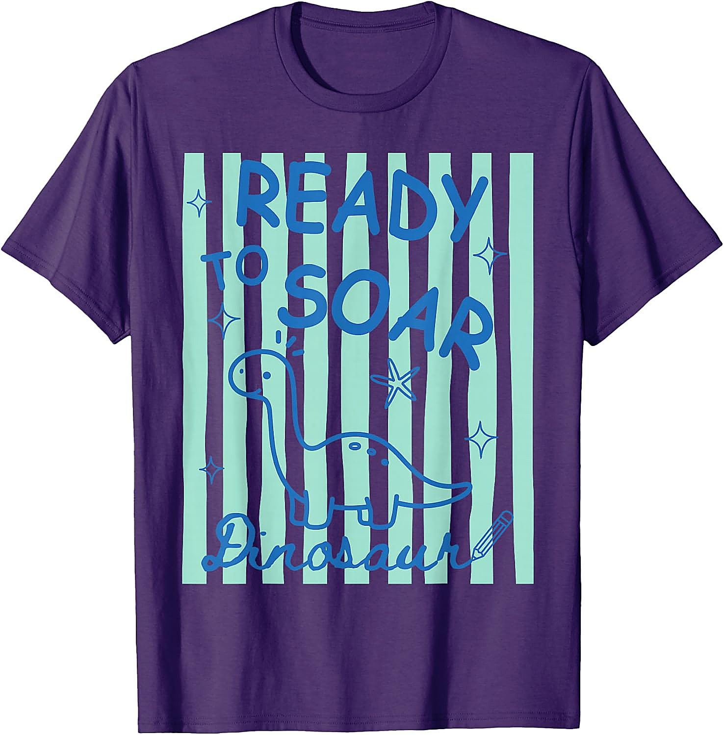Ready to Soar Dinosaur T-Shirt | Funny Back to School Tee