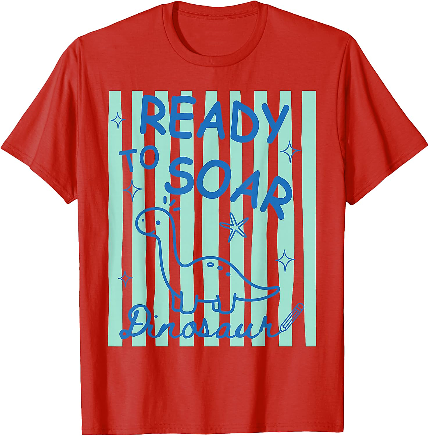 Ready to Soar Dinosaur T-Shirt | Funny Back to School Tee