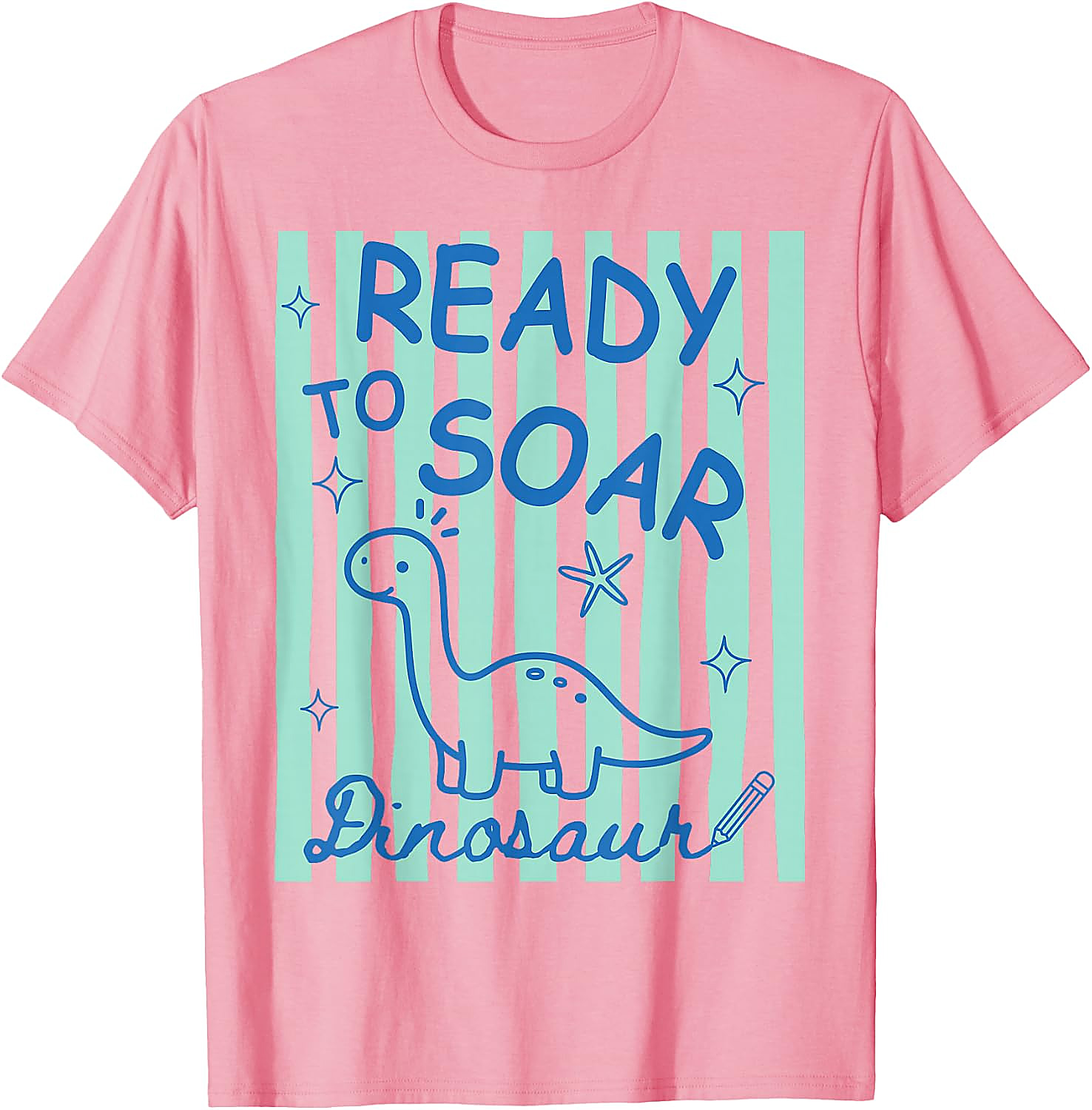 Ready to Soar Dinosaur T-Shirt | Funny Back to School Tee