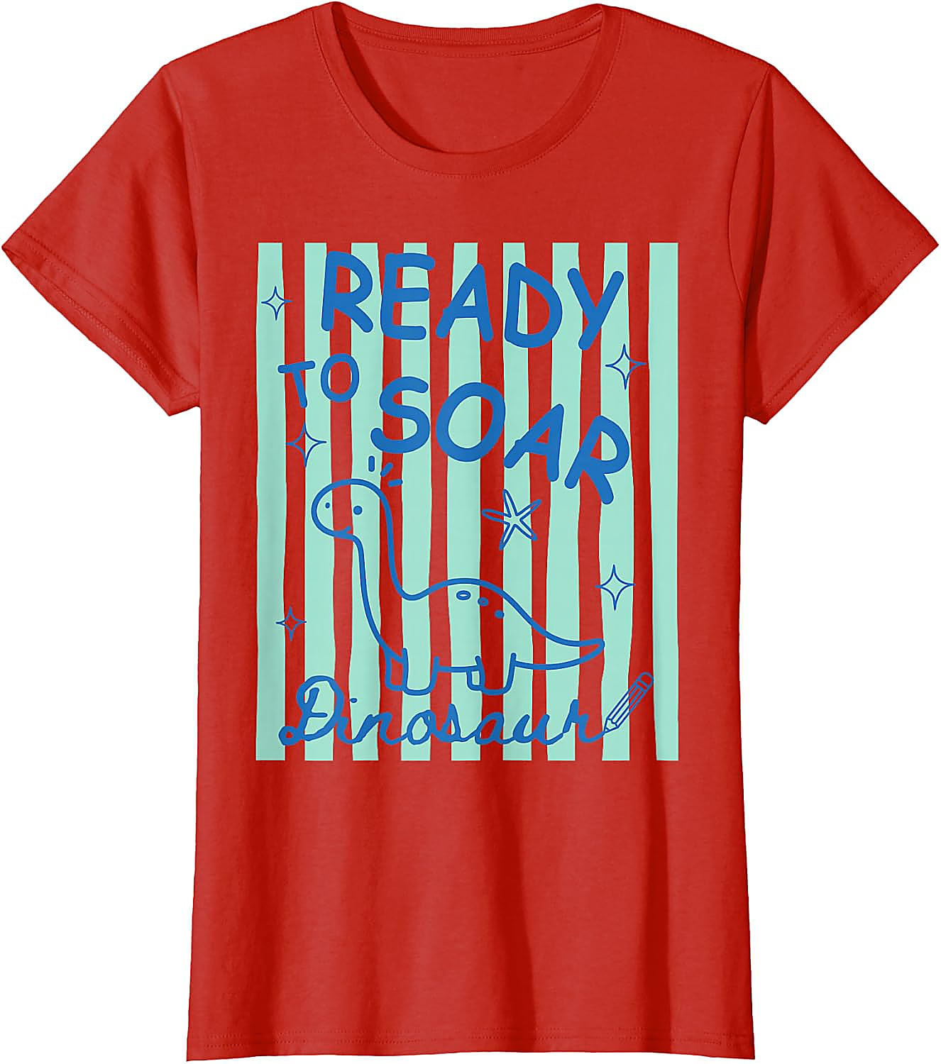 Ready to Soar Dinosaur T-Shirt | Funny Back to School Tee