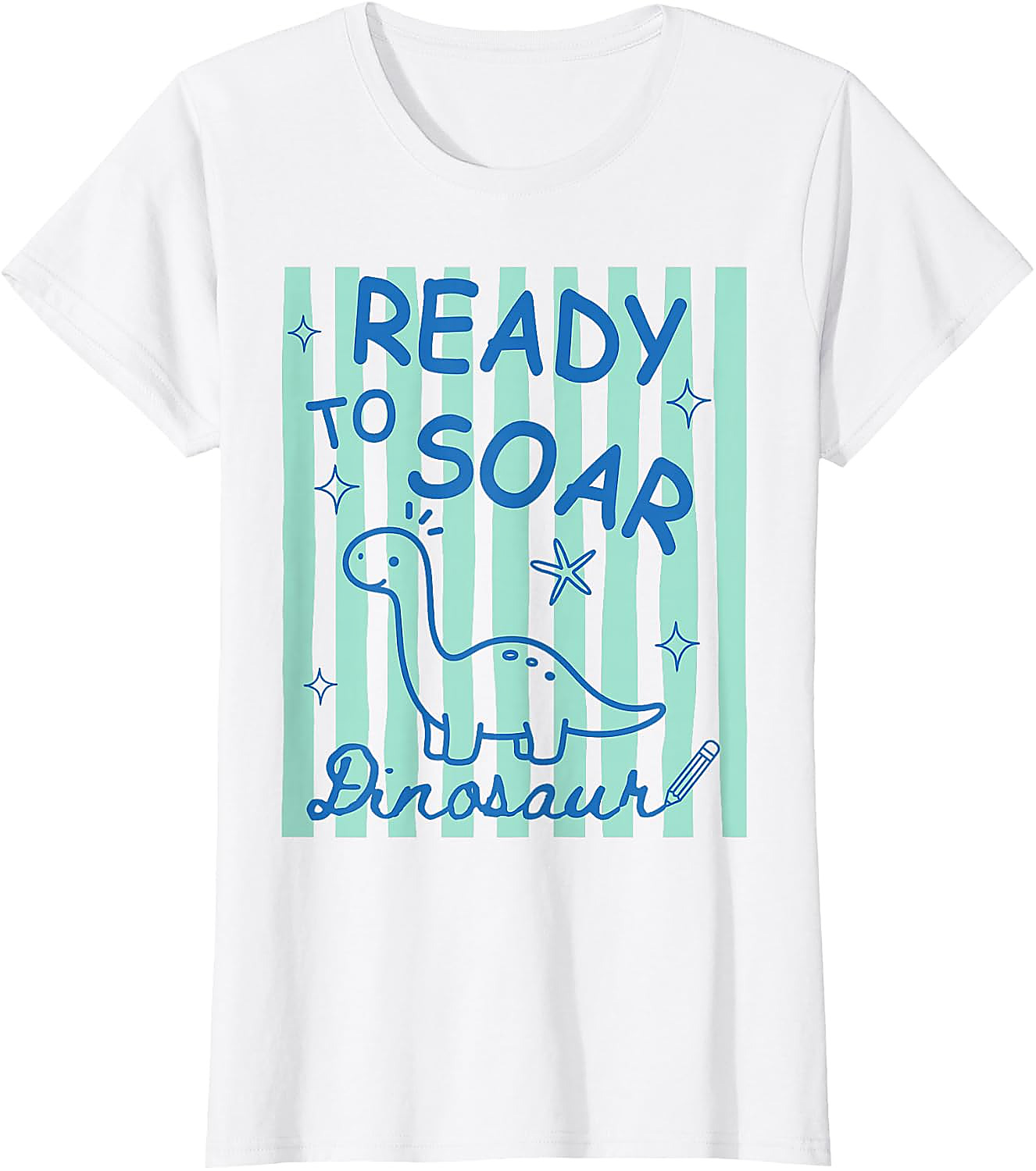 Ready to Soar Dinosaur T-Shirt | Funny Back to School Tee
