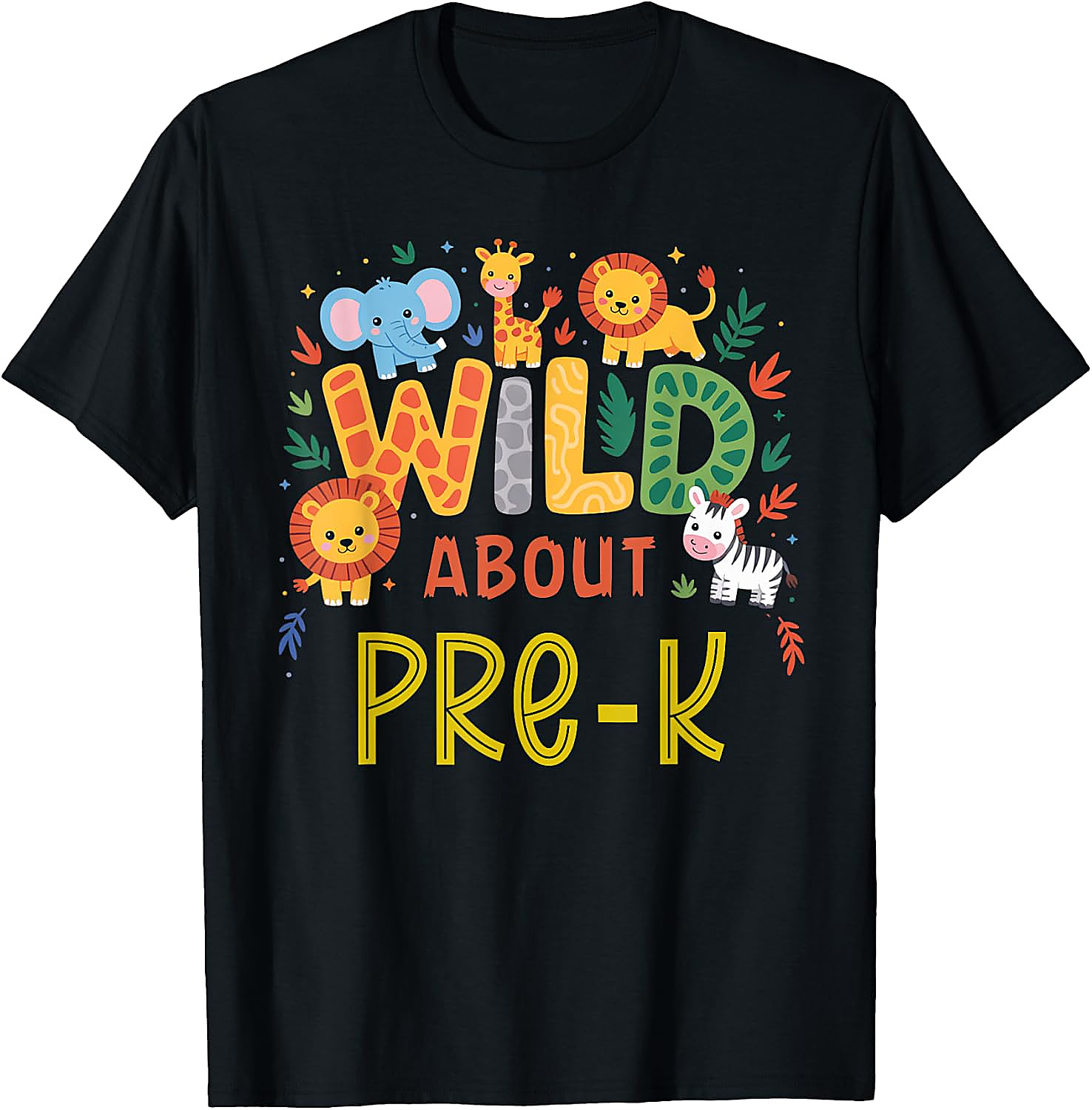 Wild About Pre-K T-Shirt | Back to School Safari Tee