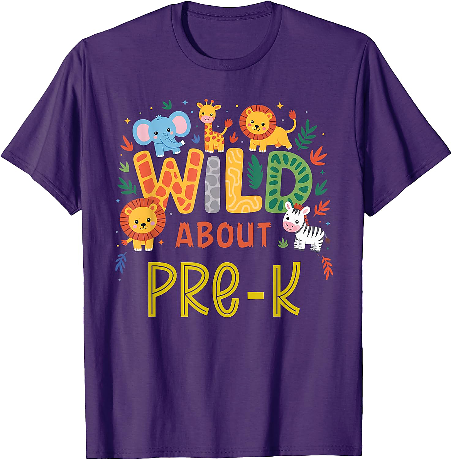 Wild About Pre-K T-Shirt | Back to School Safari Tee