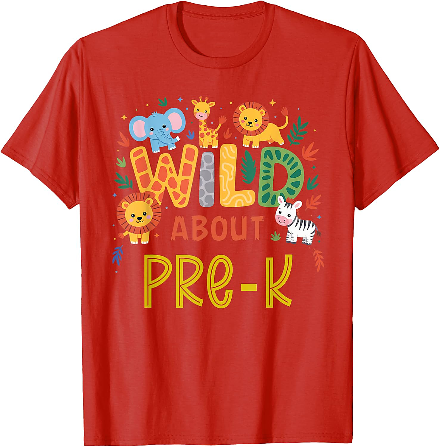 Wild About Pre-K T-Shirt | Back to School Safari Tee